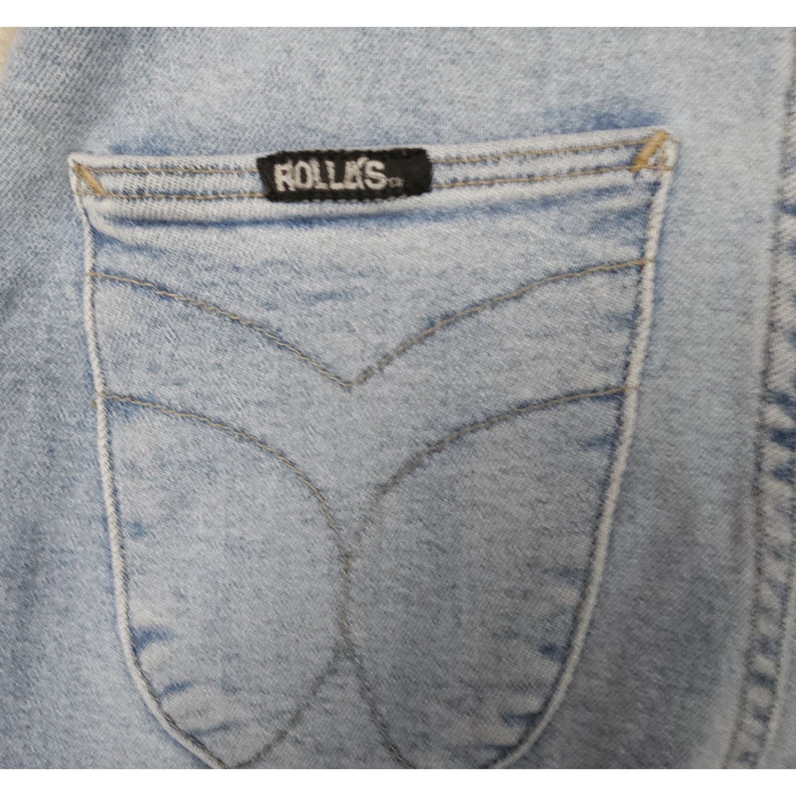 Other ROLLA'S HIGHWAY OVERALL HIGH WAIST FLARE DENIM DUNGAREES Size 25" / US 0 / IT 36 - 6 Thumbnail