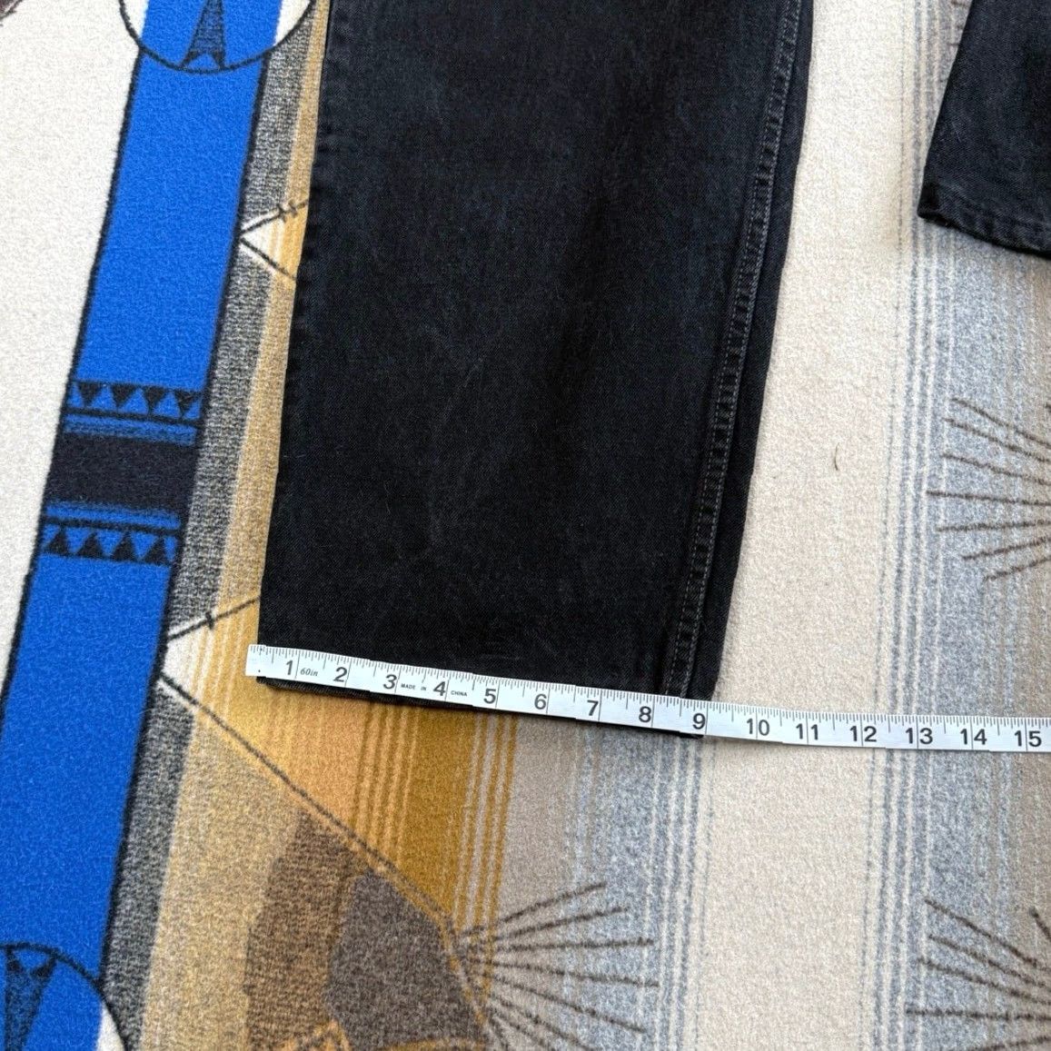 Levi's VINTAGE Levi’s 550 Black Denim Jeans 40x29 Men Regular Straight Zip Button Canada 90s Size US 40 / EU 56 - 7 Thumbnail
