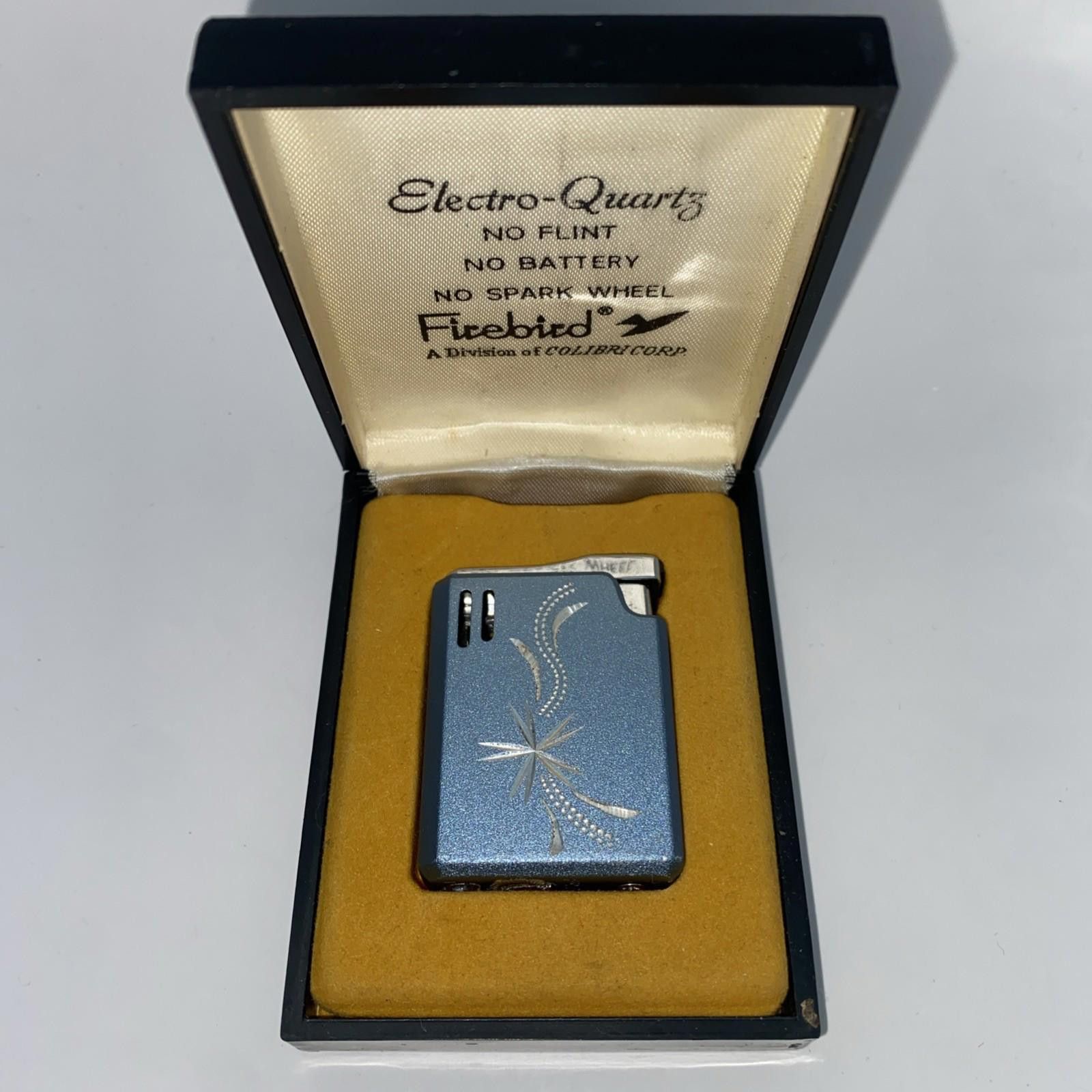 Designer Vintage Colibri Electro-Quartz Firebird Lighter, Blue with Size ONE SIZE - 2 Thumbnail