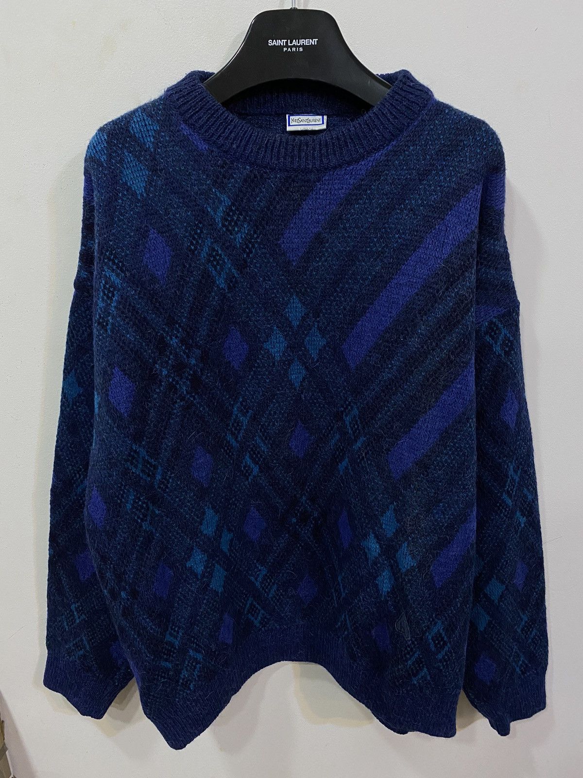 Vintage Wool 90's YSL Sweater Soft YSL Wool Sweater Knit Size US L / EU 52-54 / 3 - 1 Preview