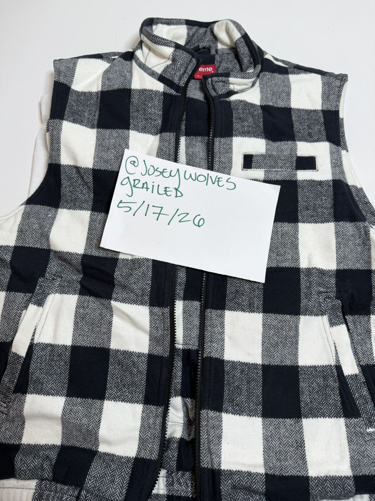 Supreme Supreme F/W 2014 Buffalo Plaid Flannel Vest Checkered Plaid Size US L / EU 52-54 / 3 - 3 Thumbnail