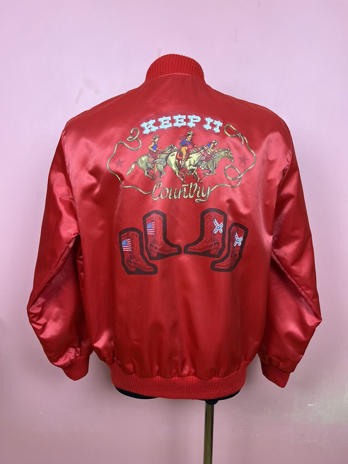 Vintage Keep it Texas varsity jacket bomber vintage rare Size US M / EU 48-50 / 2 - 1 Thumbnail