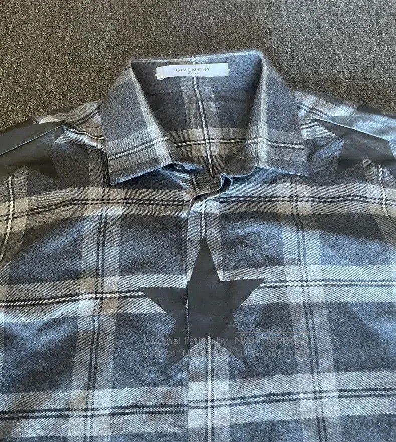Givenchy Givenchy Long Gray Plaid Shirt. Size US M / EU 48-50 / 2 - 2 Thumbnail