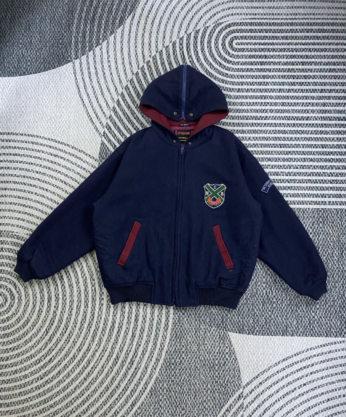 McGregor Vtg McGregor Hybrid Hooded Wool Jacket Size US M / EU 48-50 / 2 - 2 Thumbnail