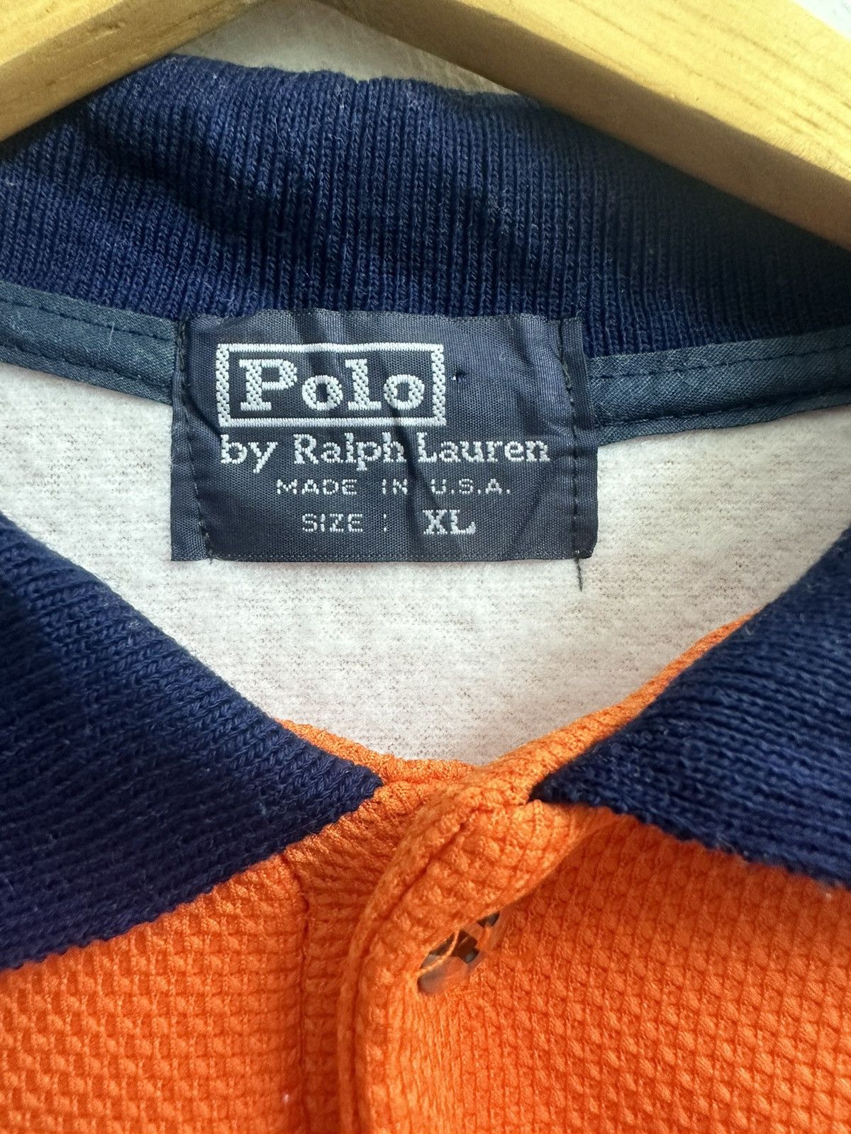 Polo Ralph Lauren × RRL Ralph Lauren × Vintage RARE ‼️ Vintage Polo Sport Ralph Lauren Oversized Jersey Size US XL / EU 56 / 4 - 4 Thumbnail