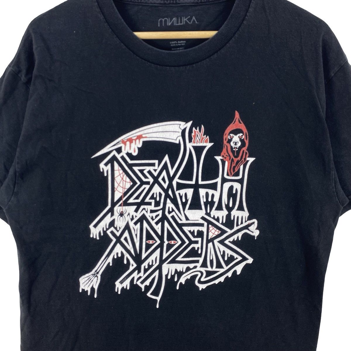 Mishka MISHKA Death Adders Graphic Tee Streetwear Skull Reaper Size US L / EU 52-54 / 3 - 5 Thumbnail