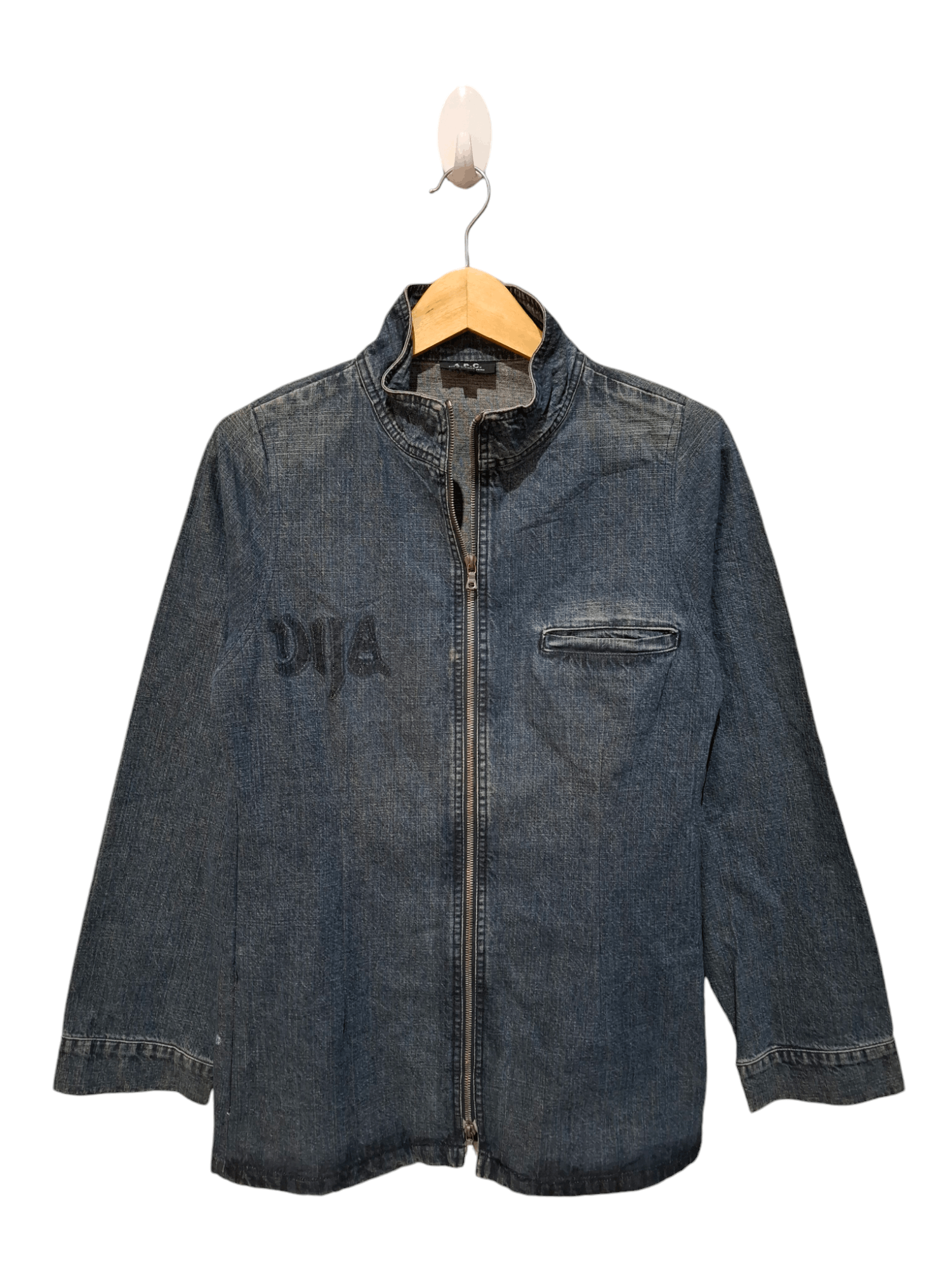 A.P.C. Vintage A.P.C Jeans Denim Jacket with Zippers Size M / US 6-8 / IT 42-44 - 2 Thumbnail