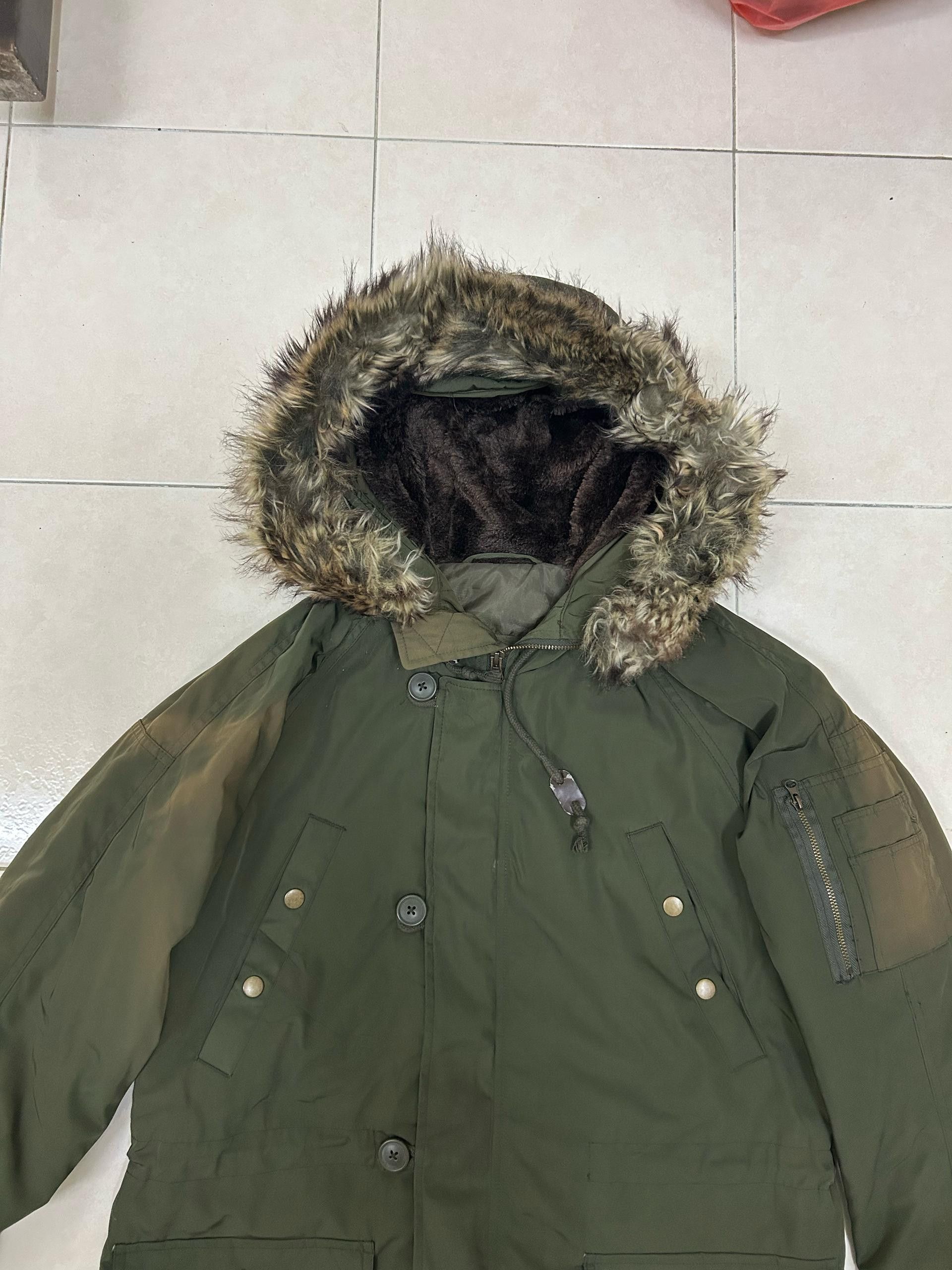 GU Vintage Sun Faded GU Military Multi Pocket Fur Jacket Size US M / EU 48-50 / 2 - 7 Thumbnail