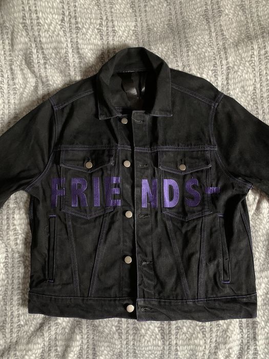 Vlone jean cheap jacket purple