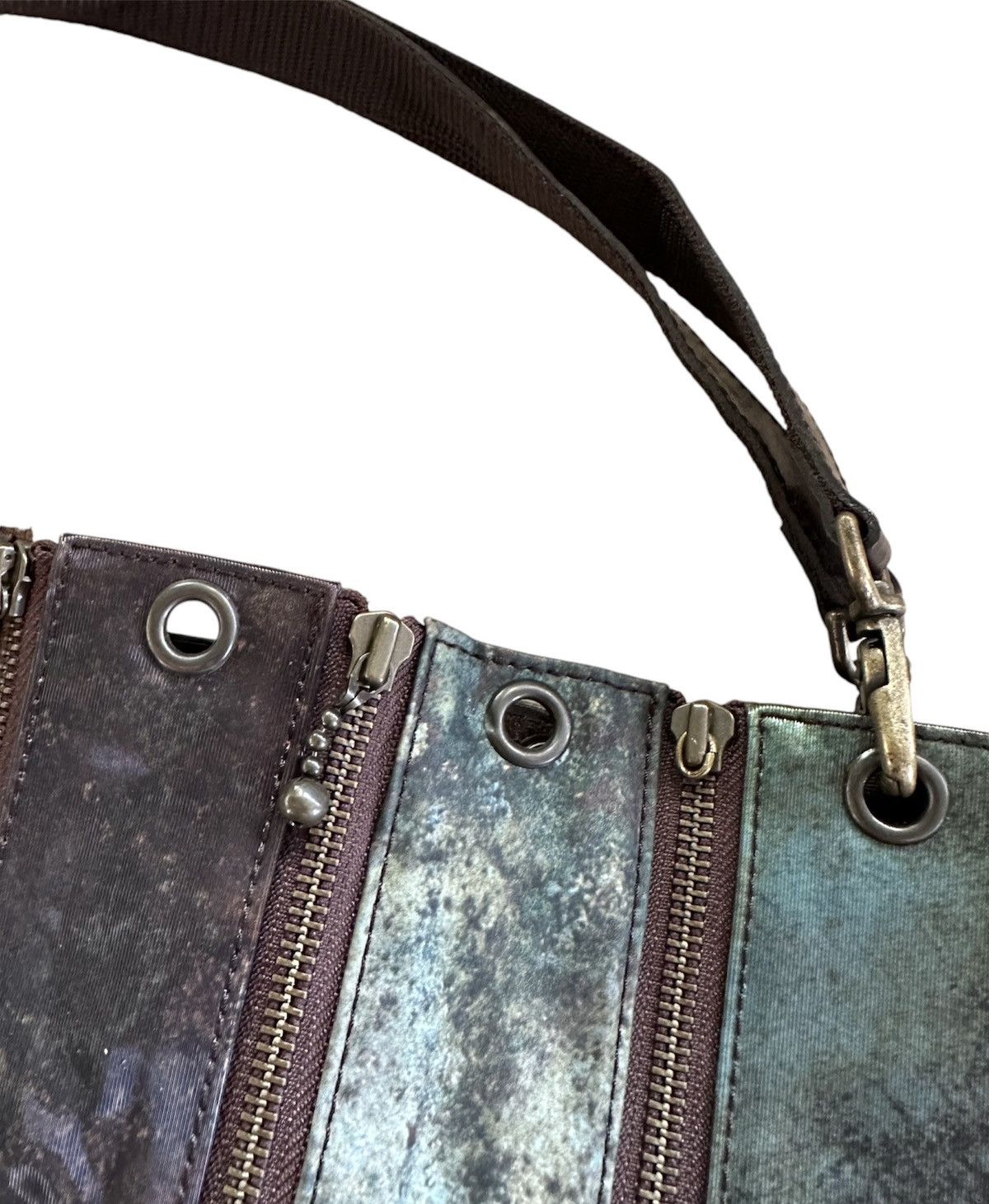 Jean Paul Gaultier Jean Paul Gaultier - FW95 "Cyber" Holographic Multi Zip Bag Size ONE SIZE - 8 Thumbnail