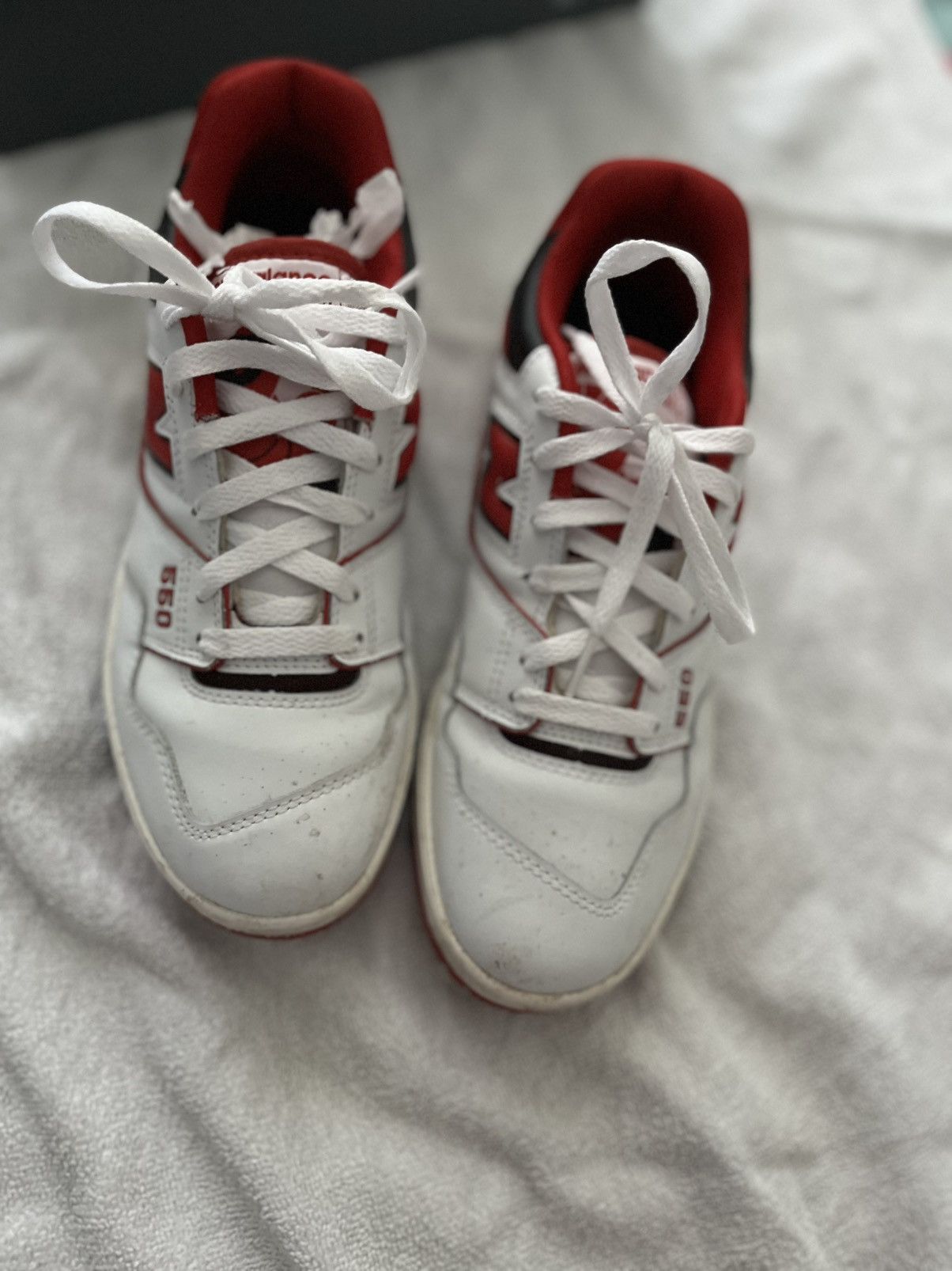 New Balance New Balance 550 white/red Size US 8 / EU 41 - 2 Thumbnail
