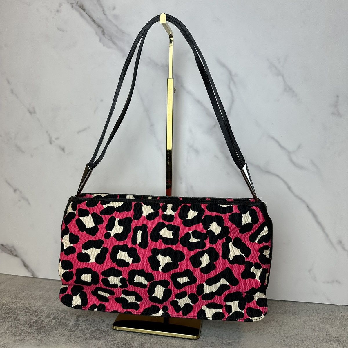 Bottega Veneta Bottega Veneta Vintage Leopard Shoulder Bag Size ONE SIZE - 3 Thumbnail