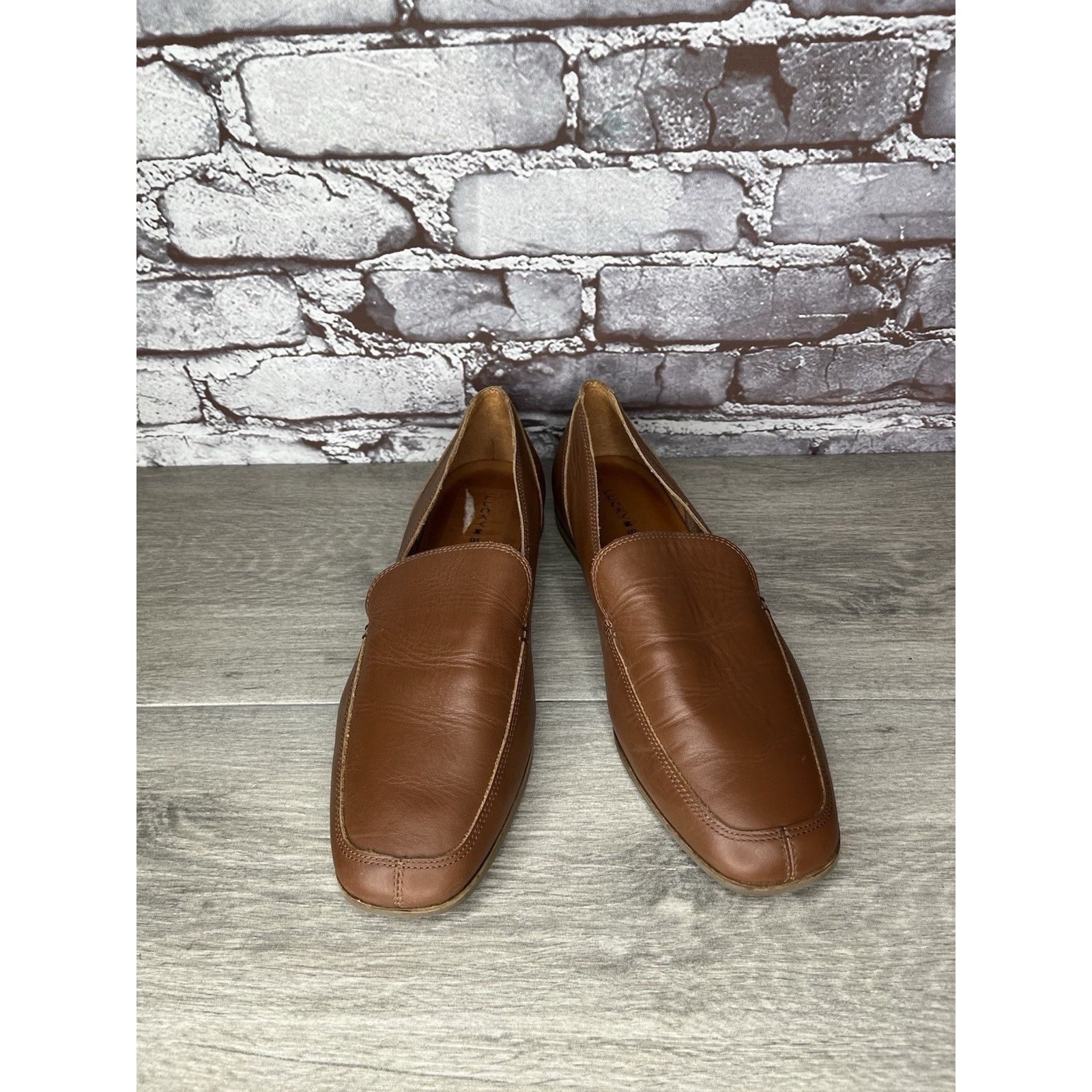 Lucky Brand Lucky Brand Canyen Loafer Brown Leather Slip On Almond Toe S Size US 10 / IT 40 - 3 Thumbnail