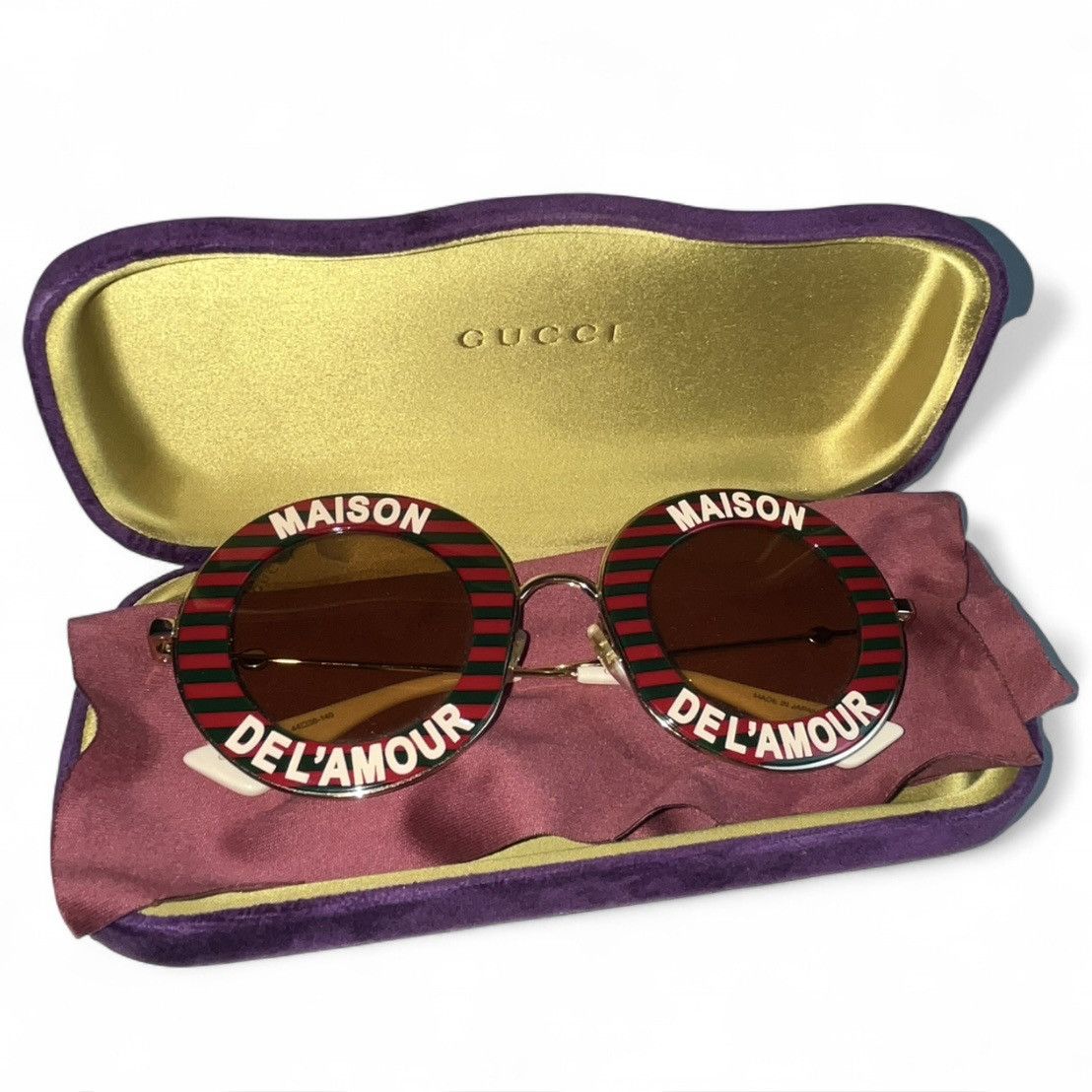 Gucci GUCCI ROUND OVERSIZED MAISON DEL'AMOUR SUNGLASSES Size ONE SIZE - 1 Thumbnail