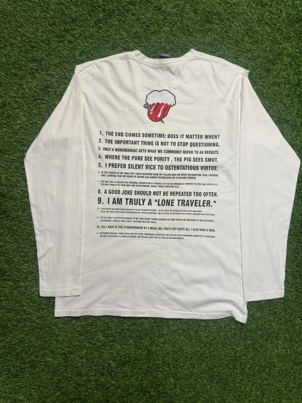 Japanese Brand long sleeve crewneck by NumberNine rolling stone design Size US M / EU 48-50 / 2 - 10 Thumbnail