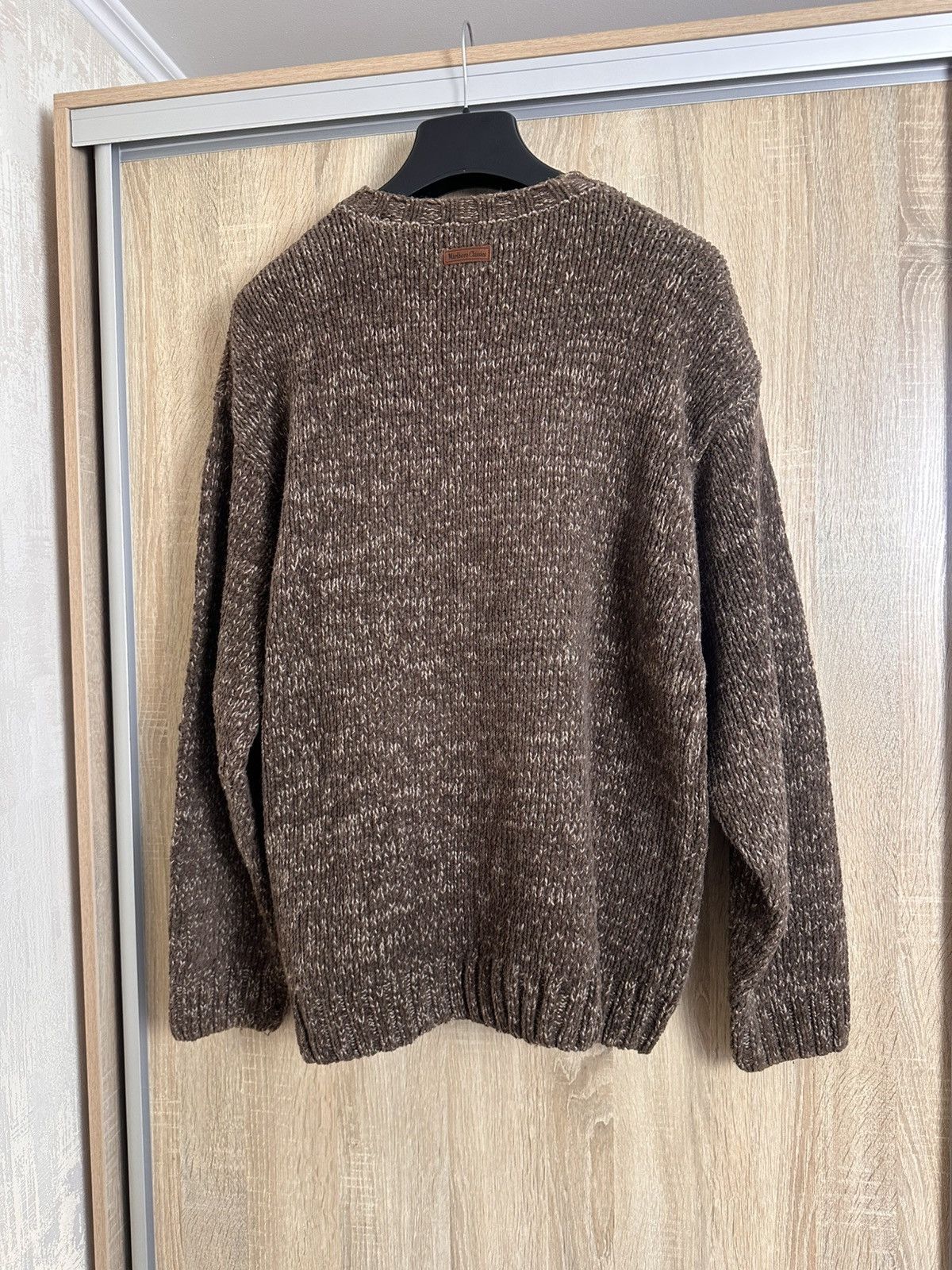 Marlboro Classics 🔥 Marlboro Classics Knit Sweater Pullover Wool Cotton Brown Size US L / EU 52-54 / 3 - 8 Thumbnail
