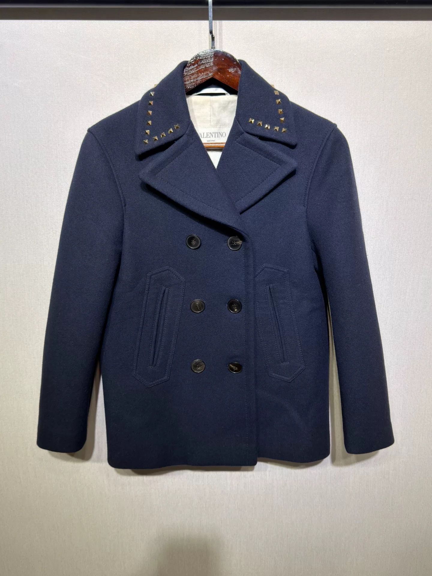 Valentino Men's Studded Wool Coat