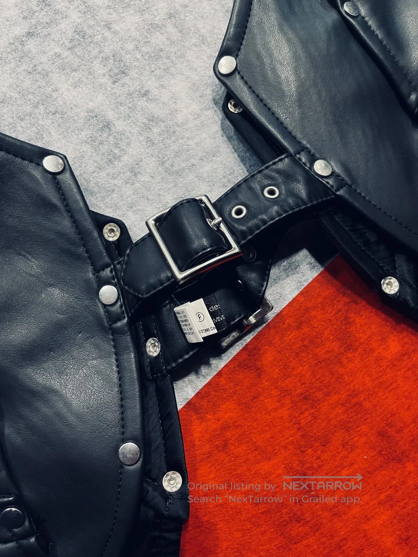Comme des Garcons Homme Plus black leather armor-inspired accessory. Size ONE SIZE - 3 Thumbnail
