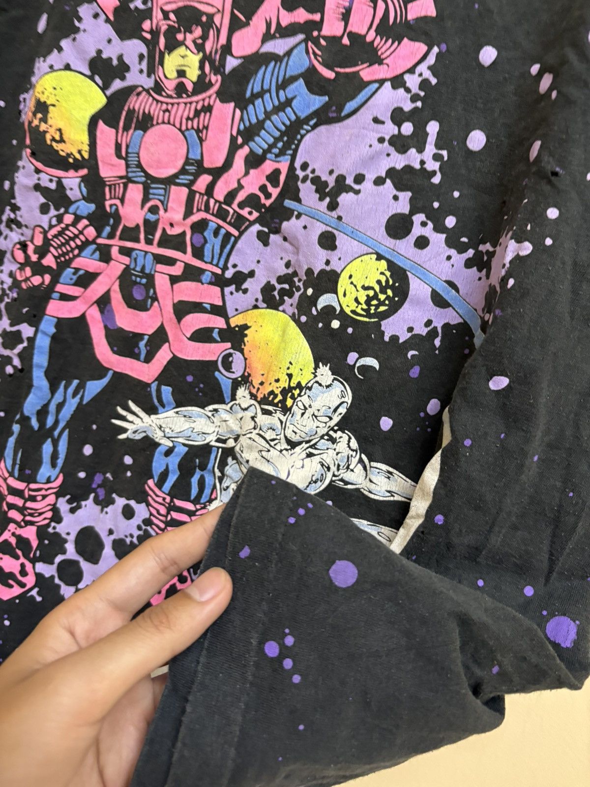 Marvel Comics Vintage 90s Rare Marvel Galactus Vs Silver Surfer AOP Tee Size US L / EU 52-54 / 3 - 15 Thumbnail