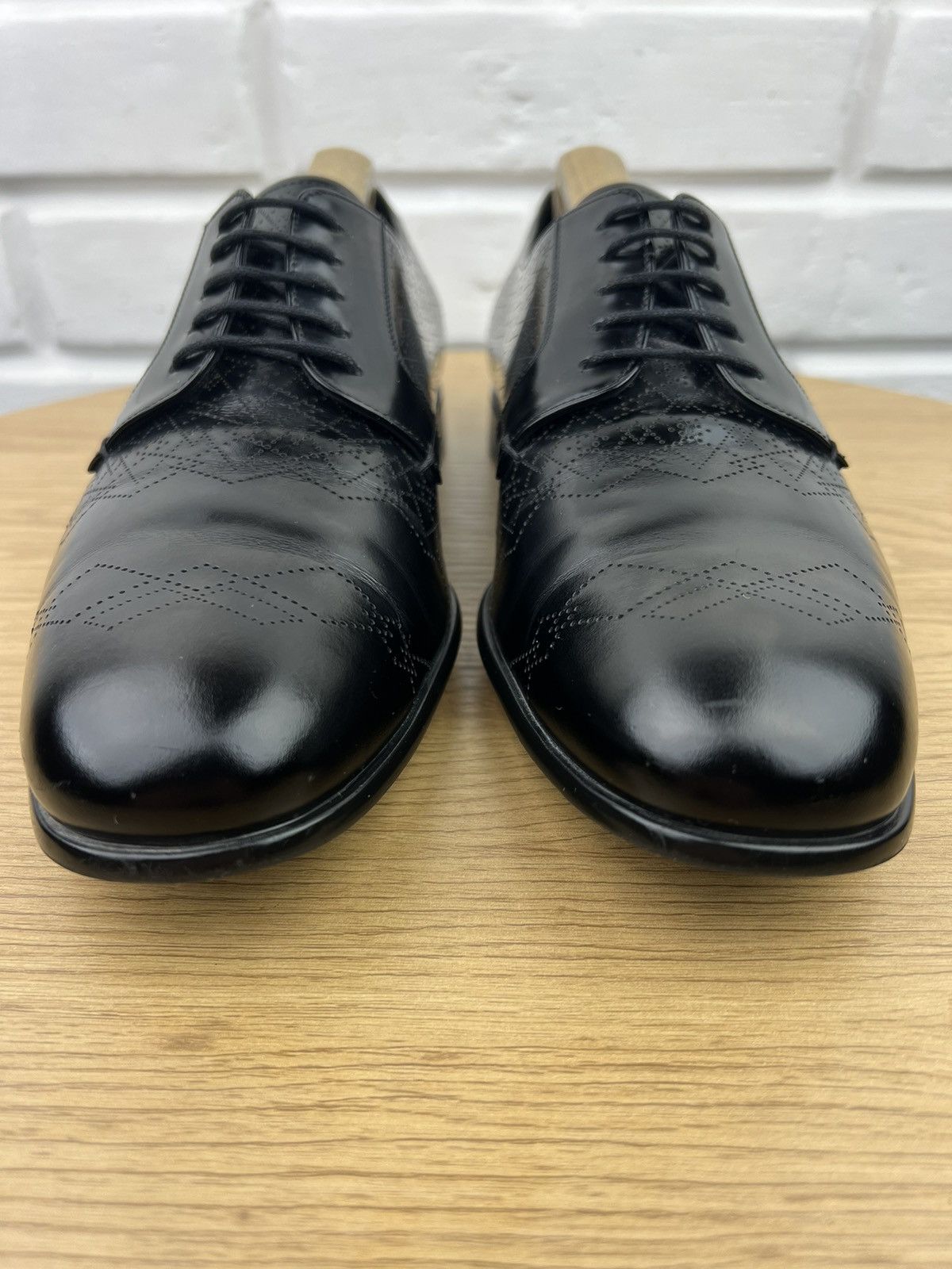 Prada PRADA MILANO Derby Leather Shoes Pattern Black Men’s Size US 8.5 / EU 41-42 - 5 Thumbnail