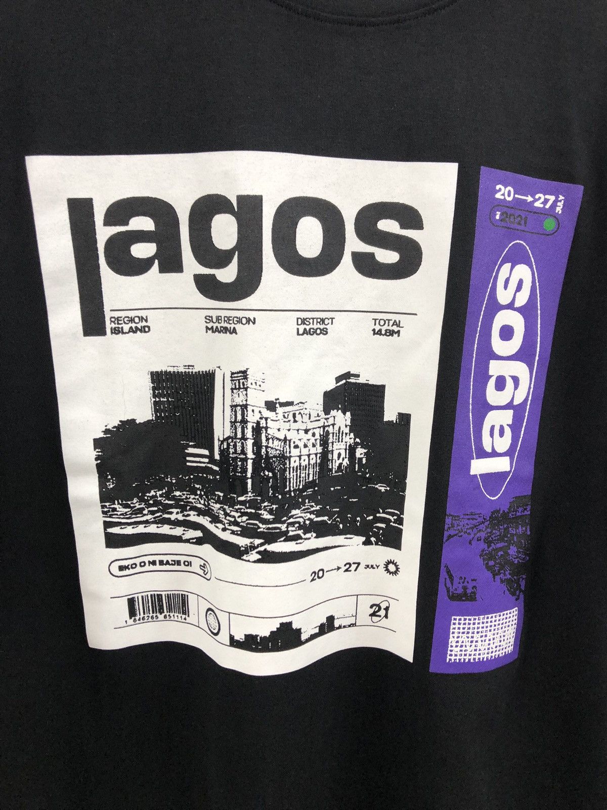 Other 234 Lagos Black T-Shirt Medium Size US M / EU 48-50 / 2 - 4 Thumbnail