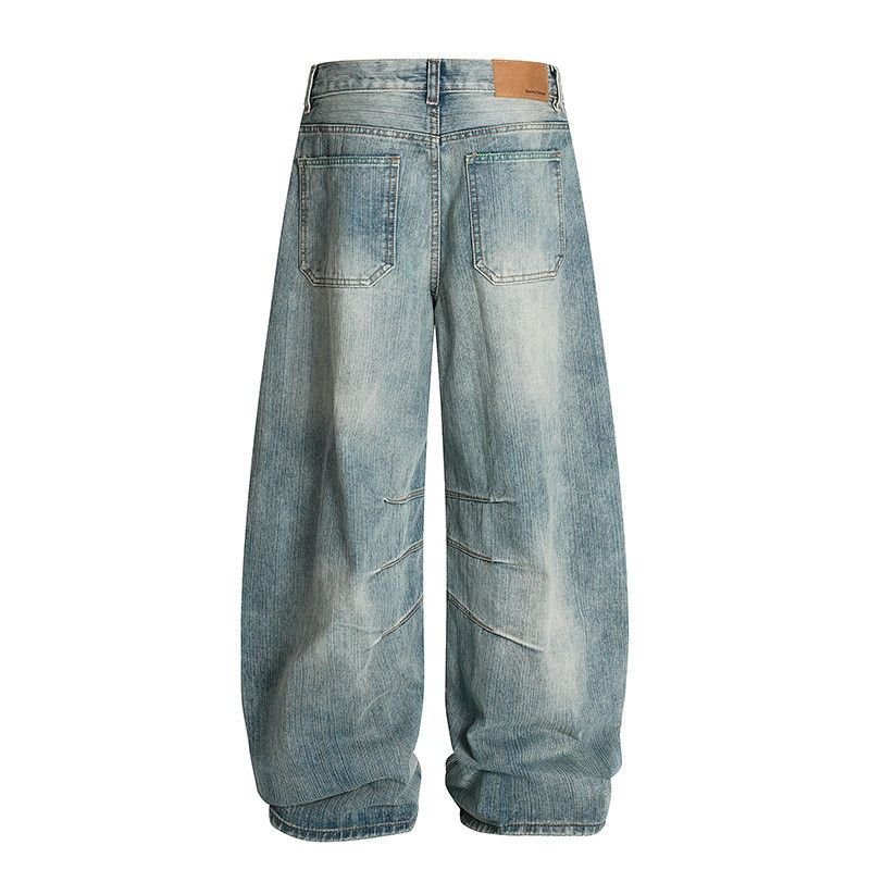 Vintage American retro Cleanfit bamboo pattern curved jeans Size US 32 / EU 48 - 2 Thumbnail
