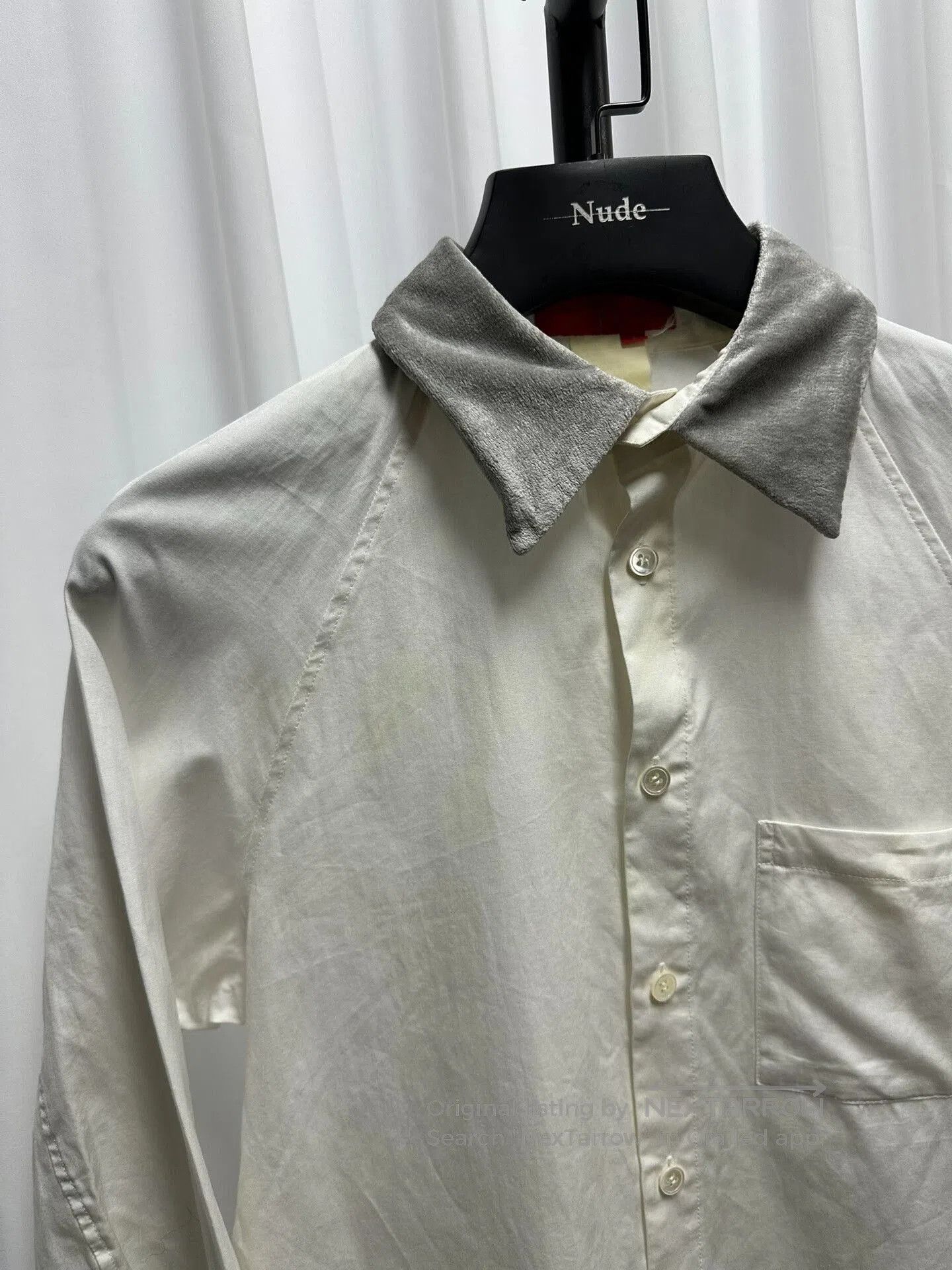 Y's Yohji Yamamoto Y's Velvet Panel Shirt. Size US L / EU 52-54 / 3 - 2 Thumbnail
