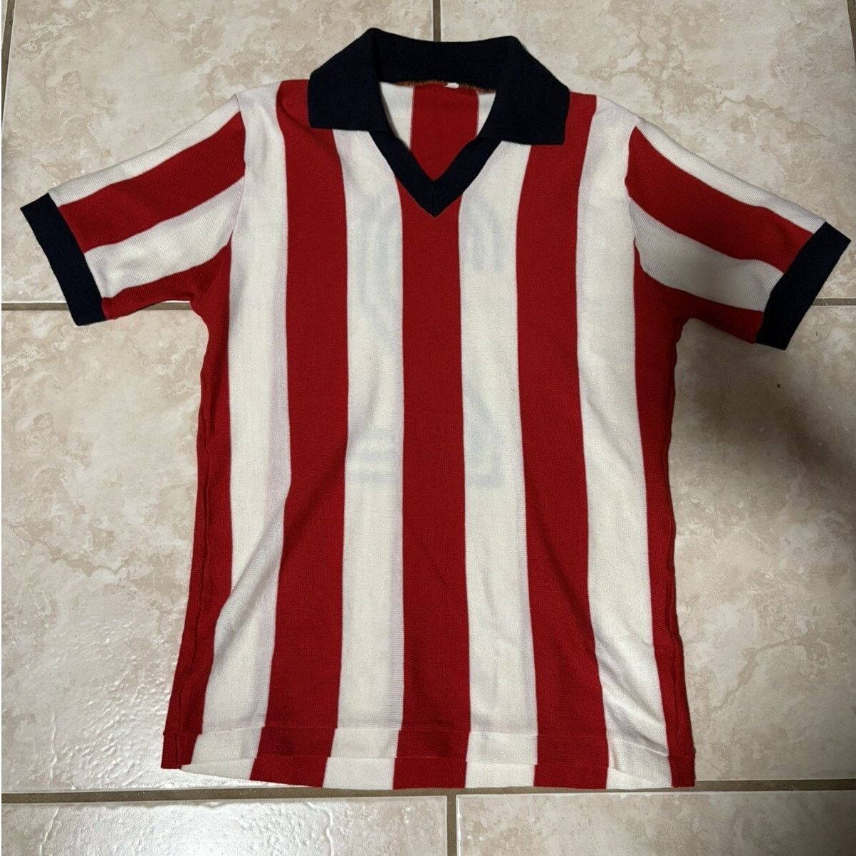 Vintage Vintage 1950-60 Rojiblanco Soccer Jrsy Chivas Guadalajara Sm Size US S / EU 44-46 / 1 - 1 Thumbnail