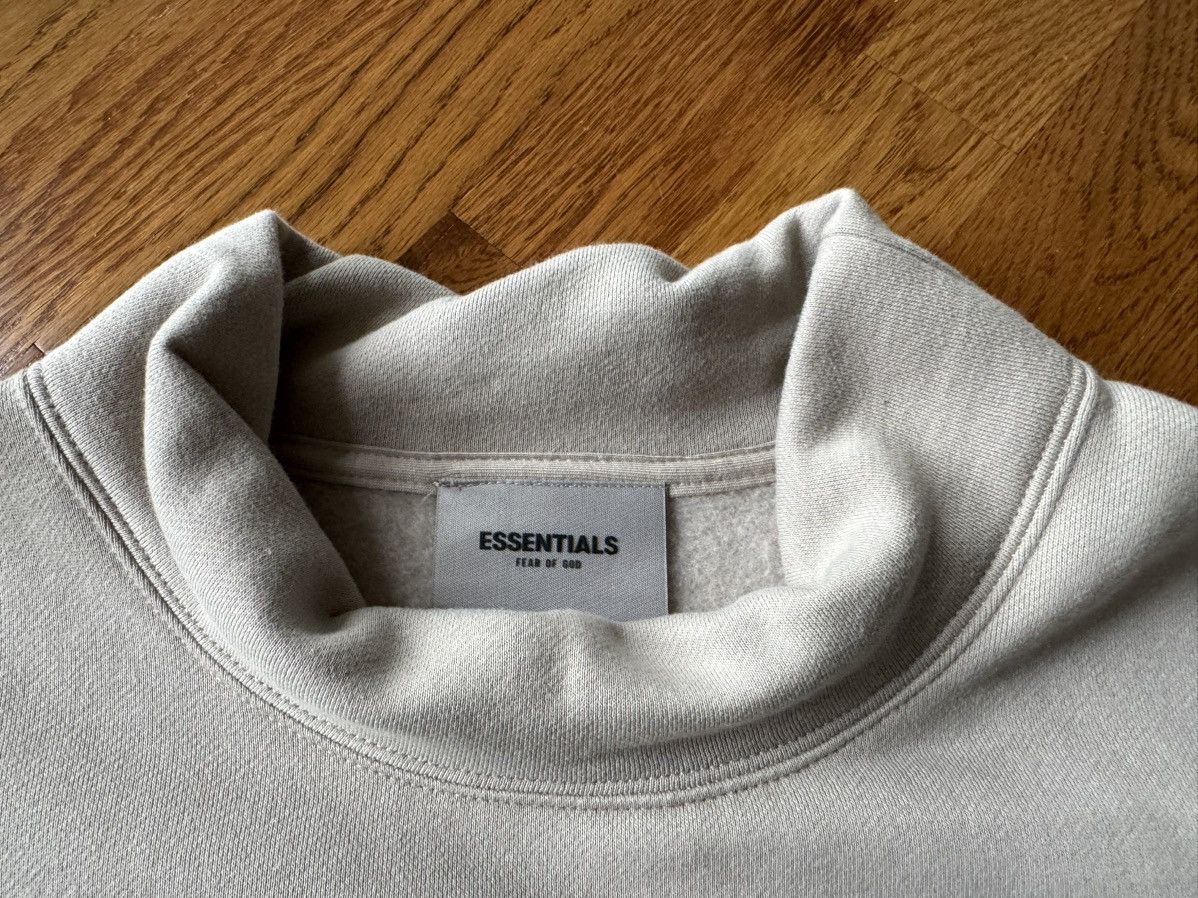 Essentials × FOG × Fear of God XL 3M Pull-Over Mockneck String Sweatshirt Wood Cement Gray Size US XL / EU 56 / 4 - 9 Thumbnail