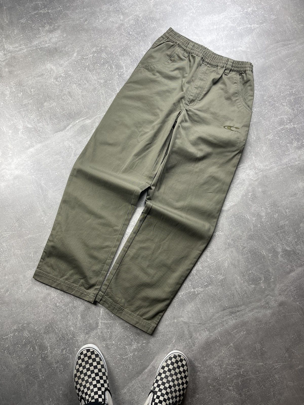 O'Neill Oneill Vintage 90s DeadStock Cargo Carpenter Khaki Pants Size US 31 - 6 Thumbnail