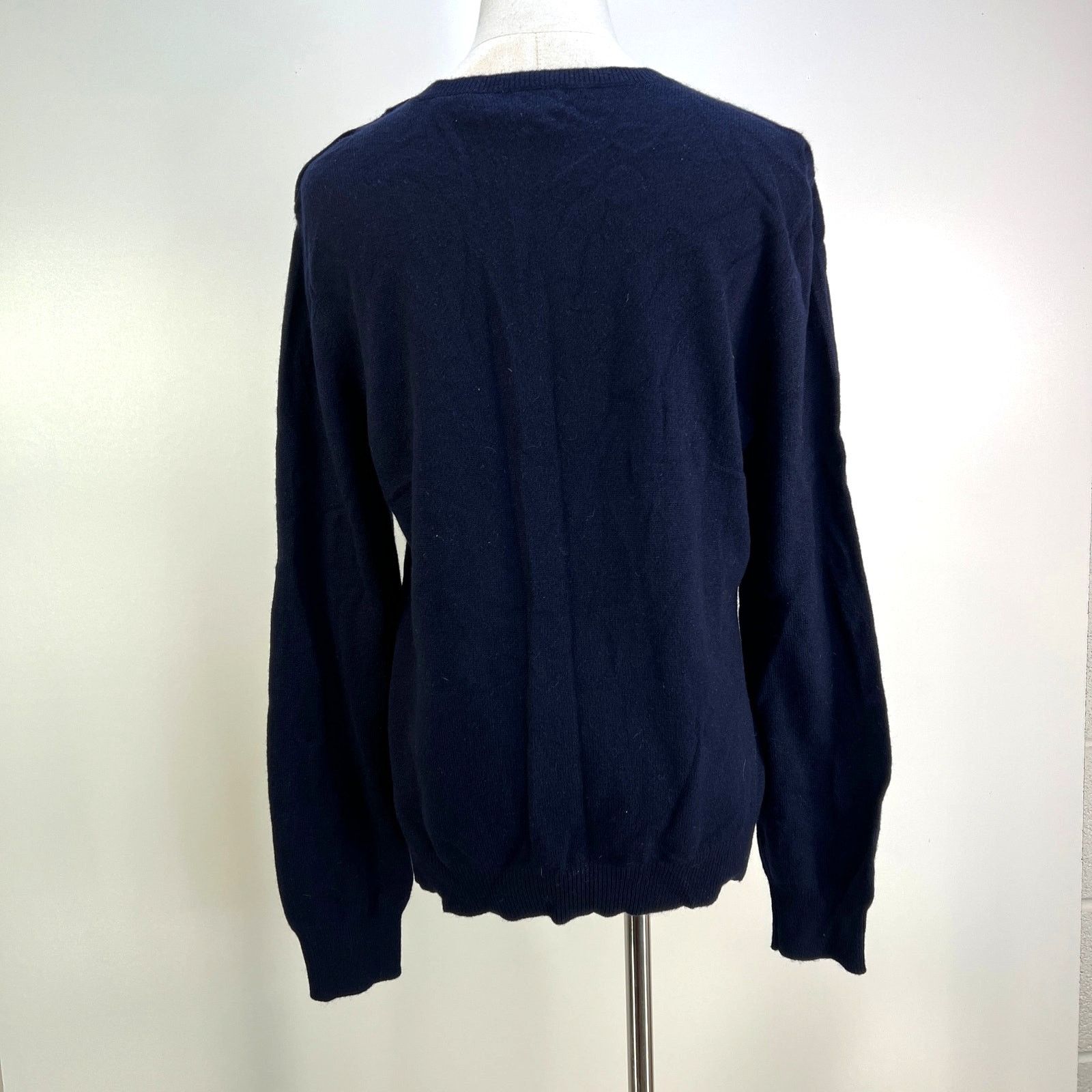 Lauren Ralph Lauren Lauren Ralph Lauren Cashmere Sweater Navy Blue Size XL / US 12-14 / IT 48-50 - 8 Thumbnail