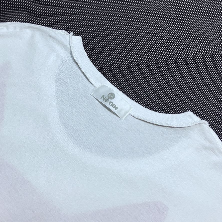 Issey Miyake × Ne-Net NE-NET NYA x ISSEY MIYAKE – Big Logo Pink Metallic T-shirt Size L / US 10 / IT 46 - 6 Thumbnail