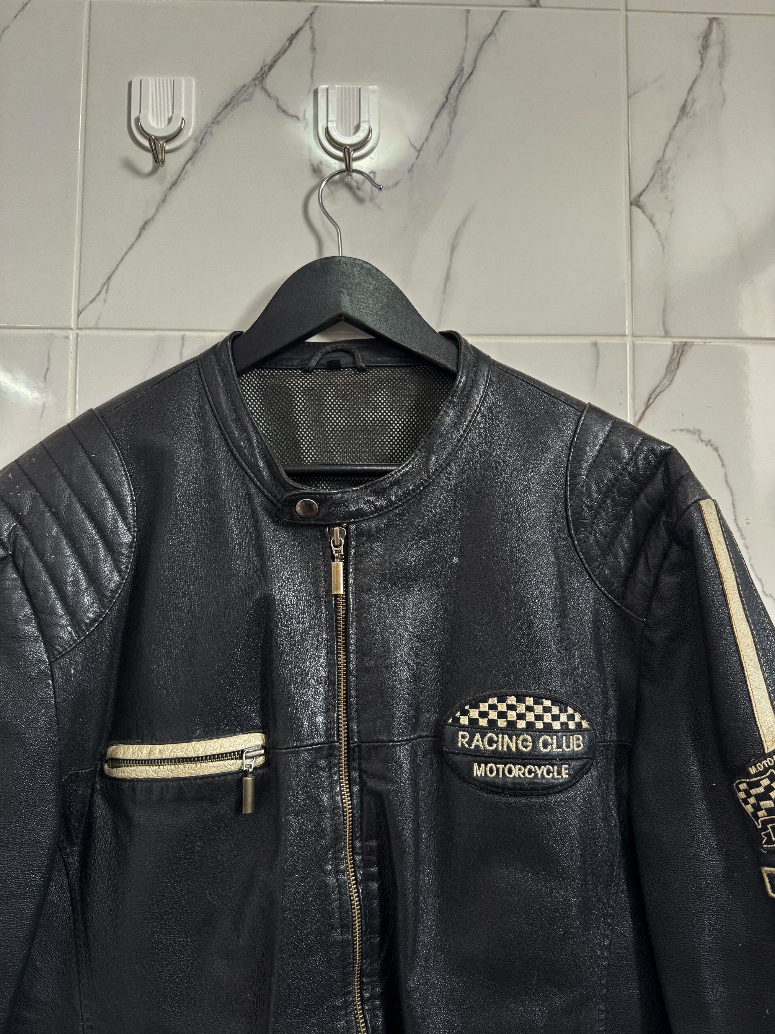 Ferrari Y2K Racing Club Leather Moto Jacket Archive Fit Size US M / EU 48-50 / 2 - 3 Thumbnail