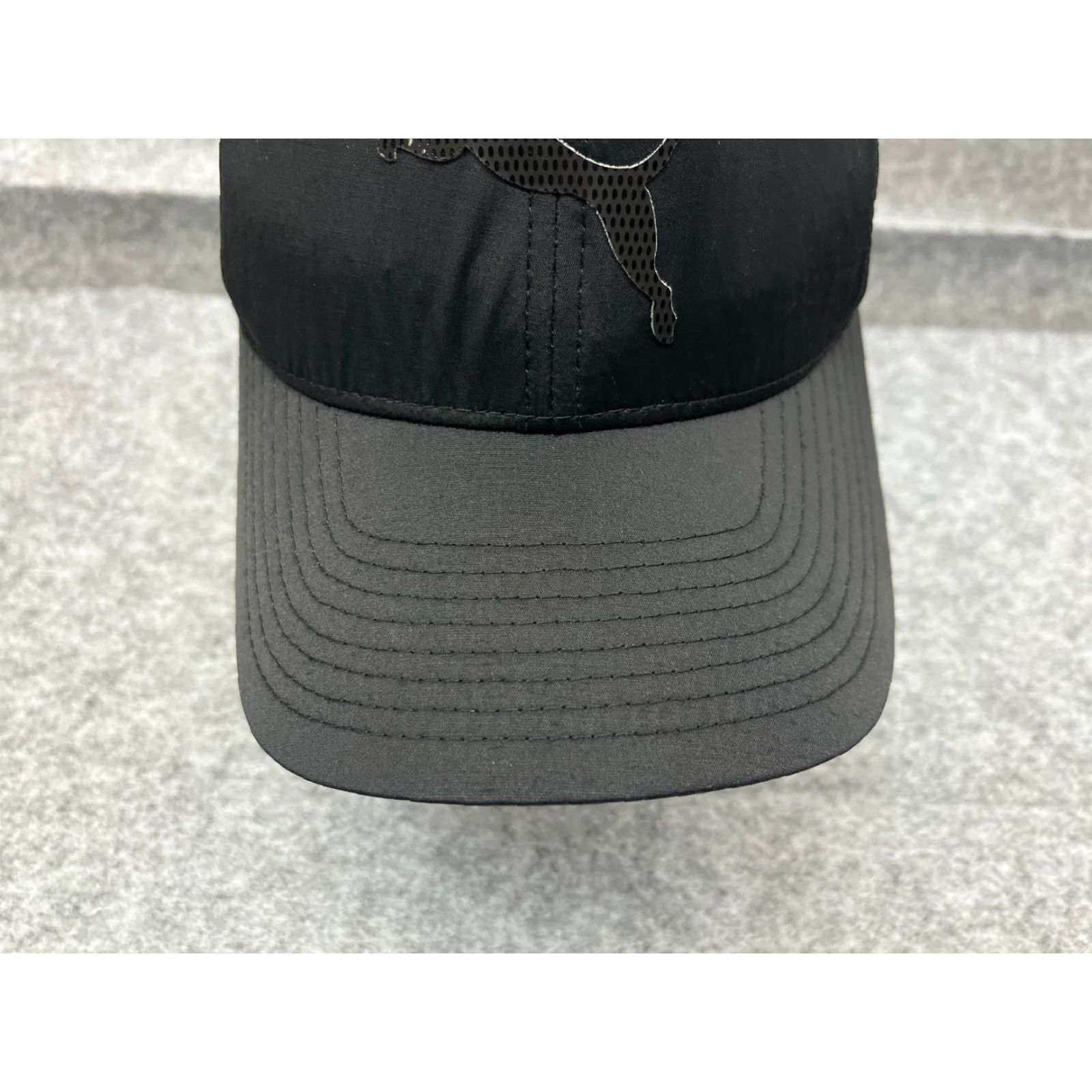 Puma PUMA Hat Fitted Adult Medium Black Nylon Cotton Blend Flexfit Golf Outdoor Size ONE SIZE - 3 Thumbnail
