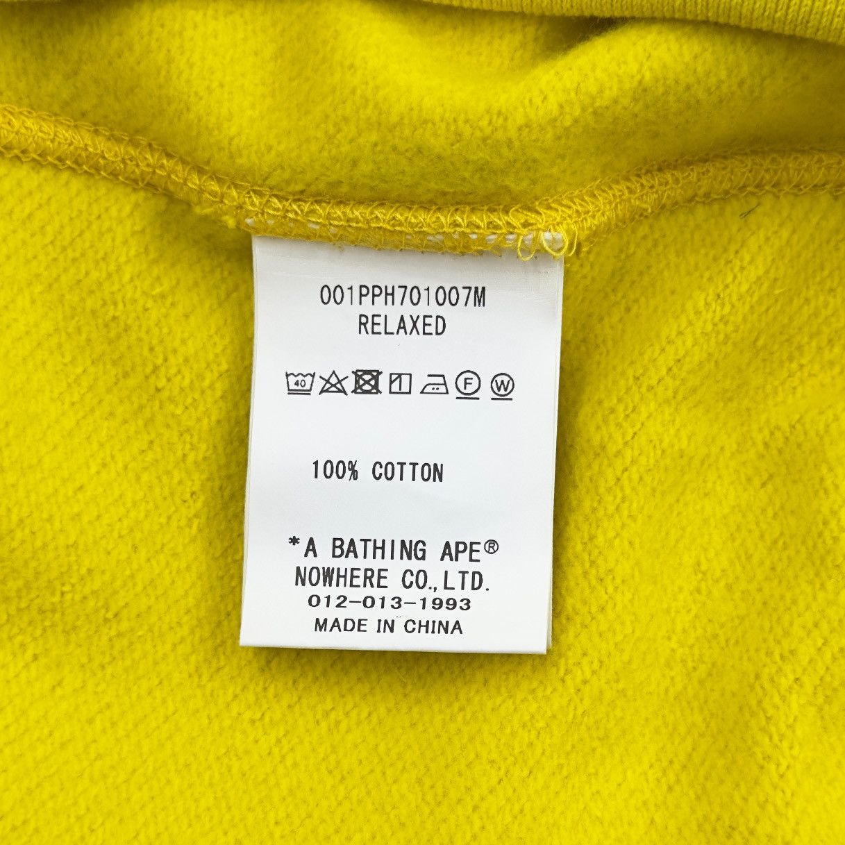 Bape Bape Ape Head One Point Relaxed Fit Hoodie Yellow Size US S / EU 44-46 / 1 - 10 Thumbnail