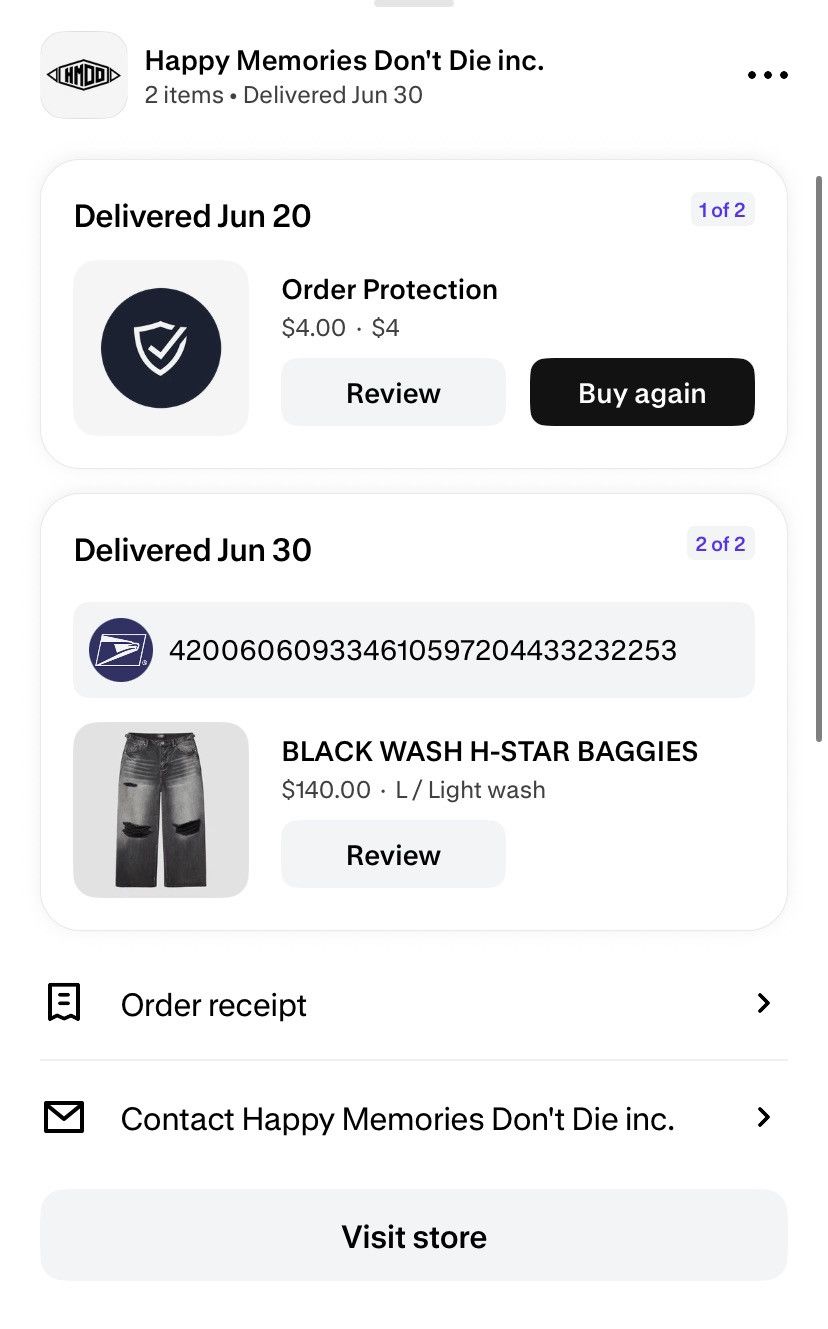 HMDD Happy Memories Don’t Die (HMDD) - H-Star Baggy Denim Size US 34 / EU 50 - 3 Thumbnail