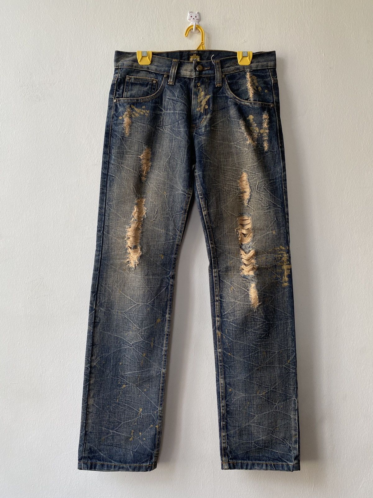 Japanese Brand Japanese Brand Legend Of Glamour Distressed Denim Size US 32 / EU 48 - 1 Thumbnail