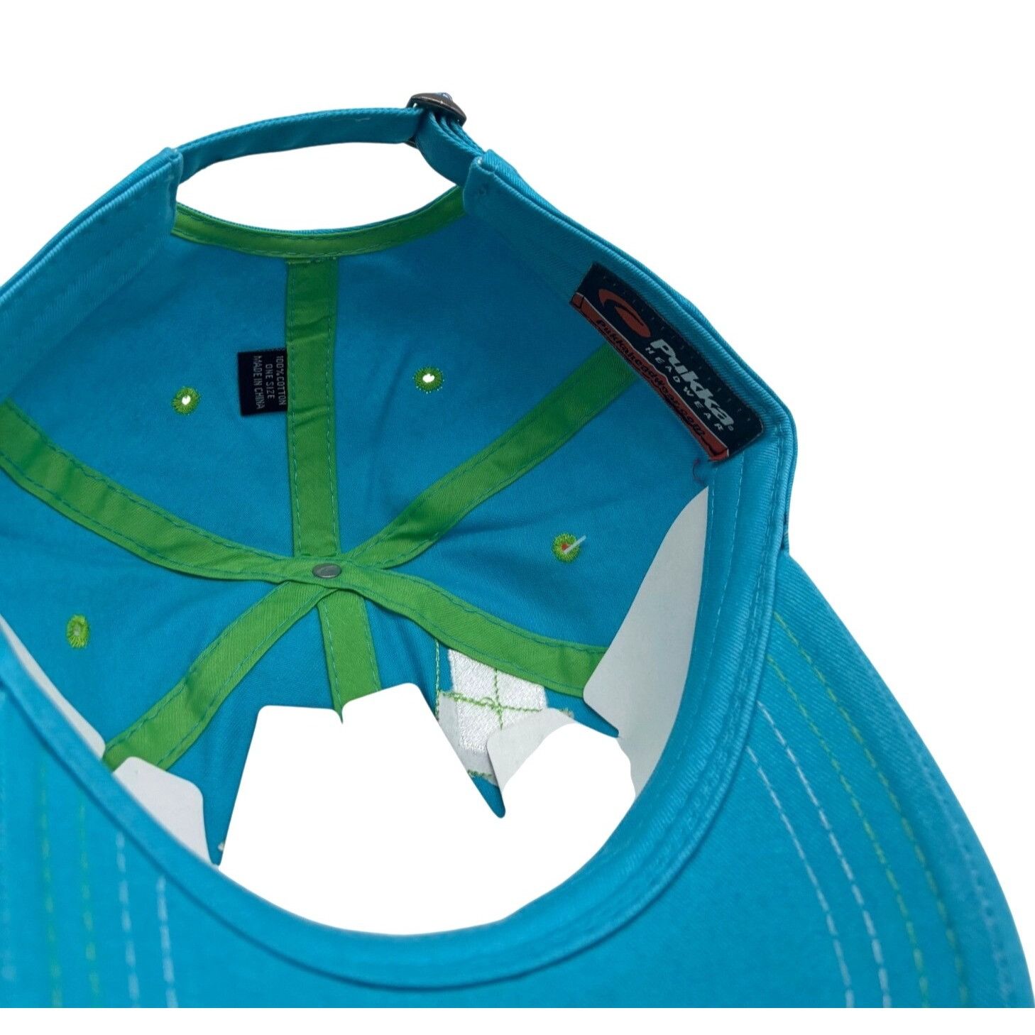 Other Pukka Argyl-Embroidered Golf Cap, Cotton Twill, Turquoise, Size ONE SIZE - 7 Thumbnail