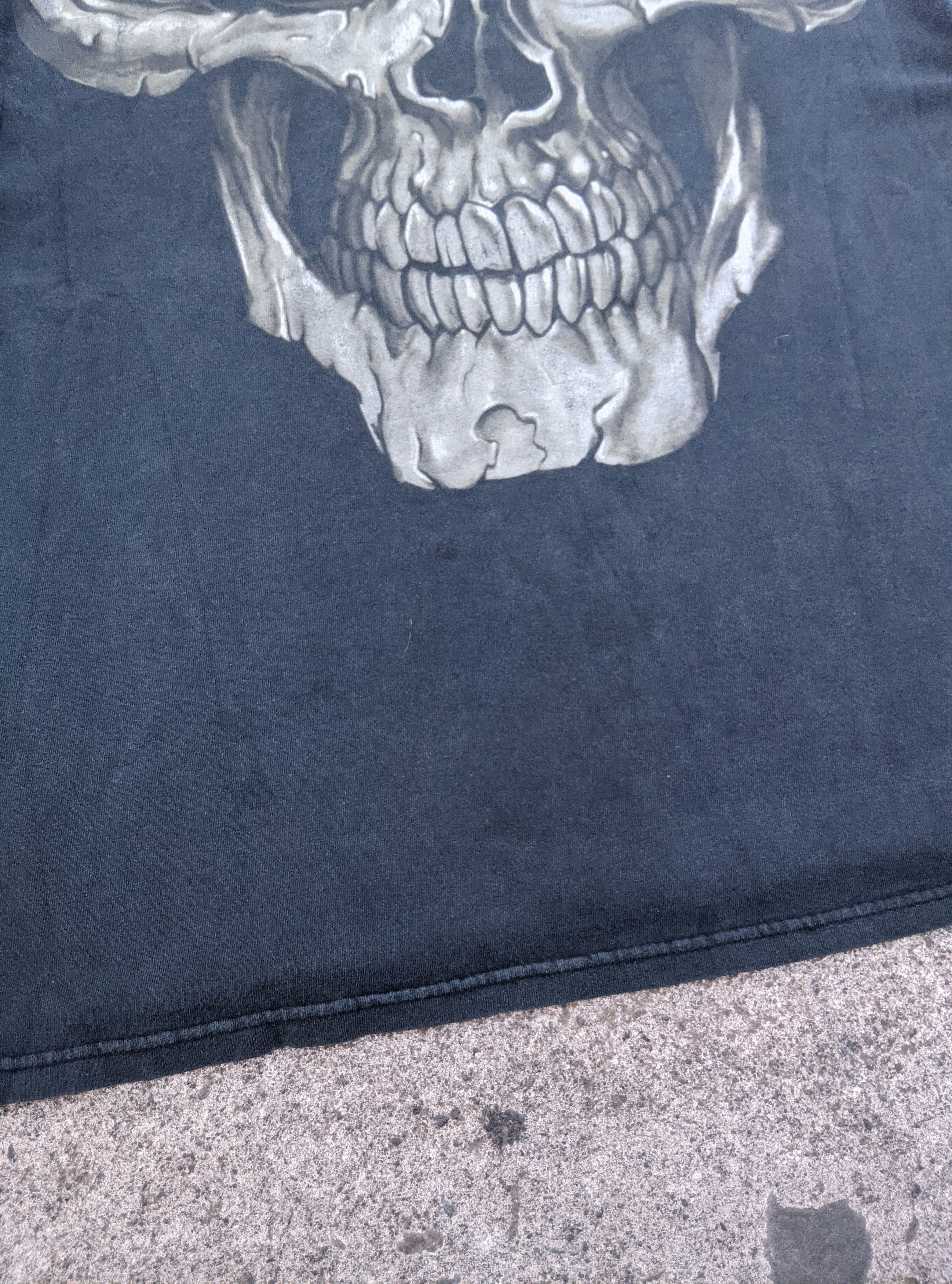 Affliction × Vintage Vintage y2k Big face skull aop reaper t shirt Size US XL / EU 56 / 4 - 6 Thumbnail