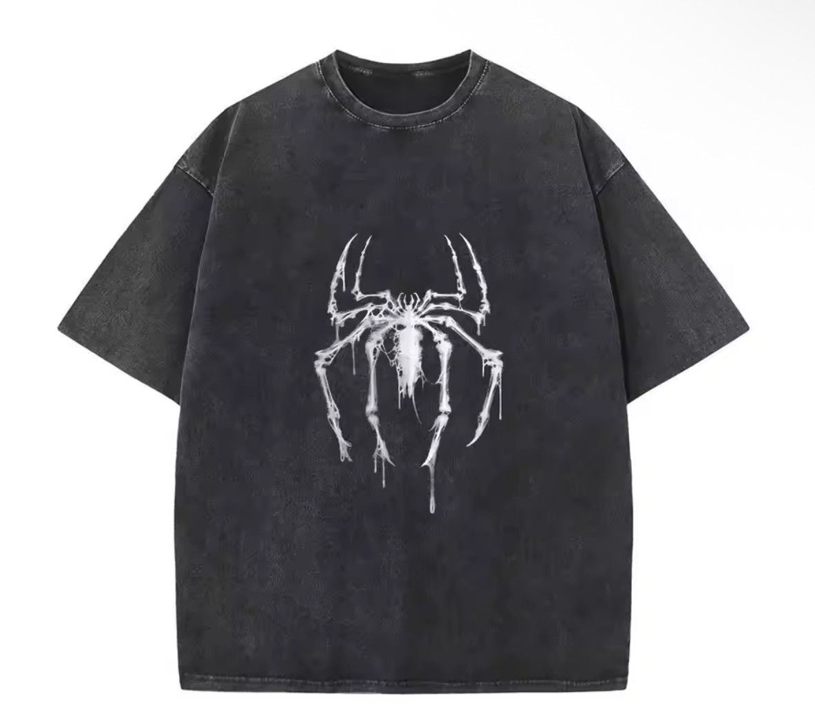 Japanese Brand Y2K Vintage Spider Sketch Anime Graffiti Washed T-Shirt Size US XL / EU 56 / 4 - 1 Thumbnail