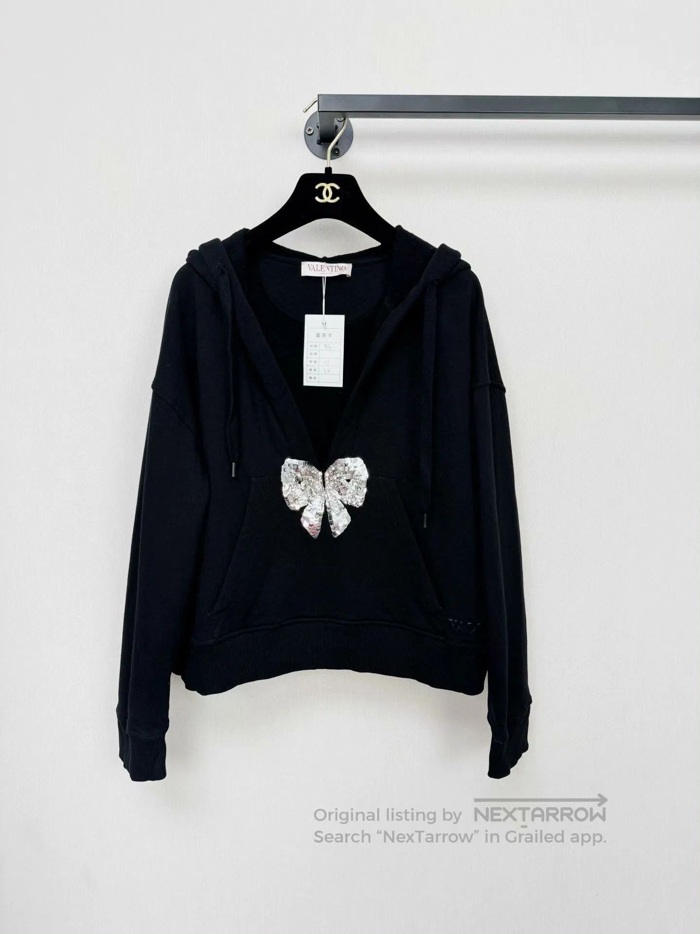 Valentino valentino sweatshirt with bow detail in navy. Size US XS / EU 42 / 0 - 1 Thumbnail