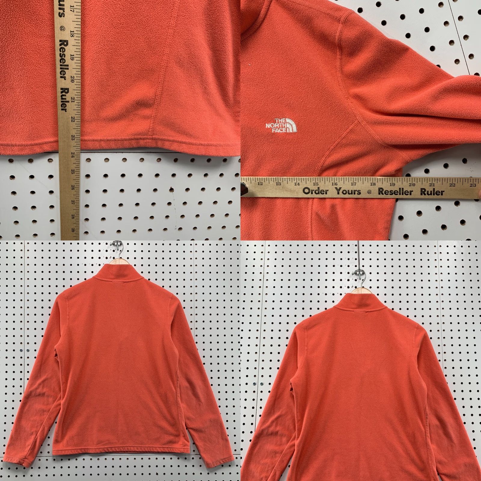 The North Face The North Face 1/4 Zip Fleece Pullover Womens Medium Sunrise Coral TKA 19.5x24 Size M / US 6-8 / IT 42-44 - 9 Thumbnail