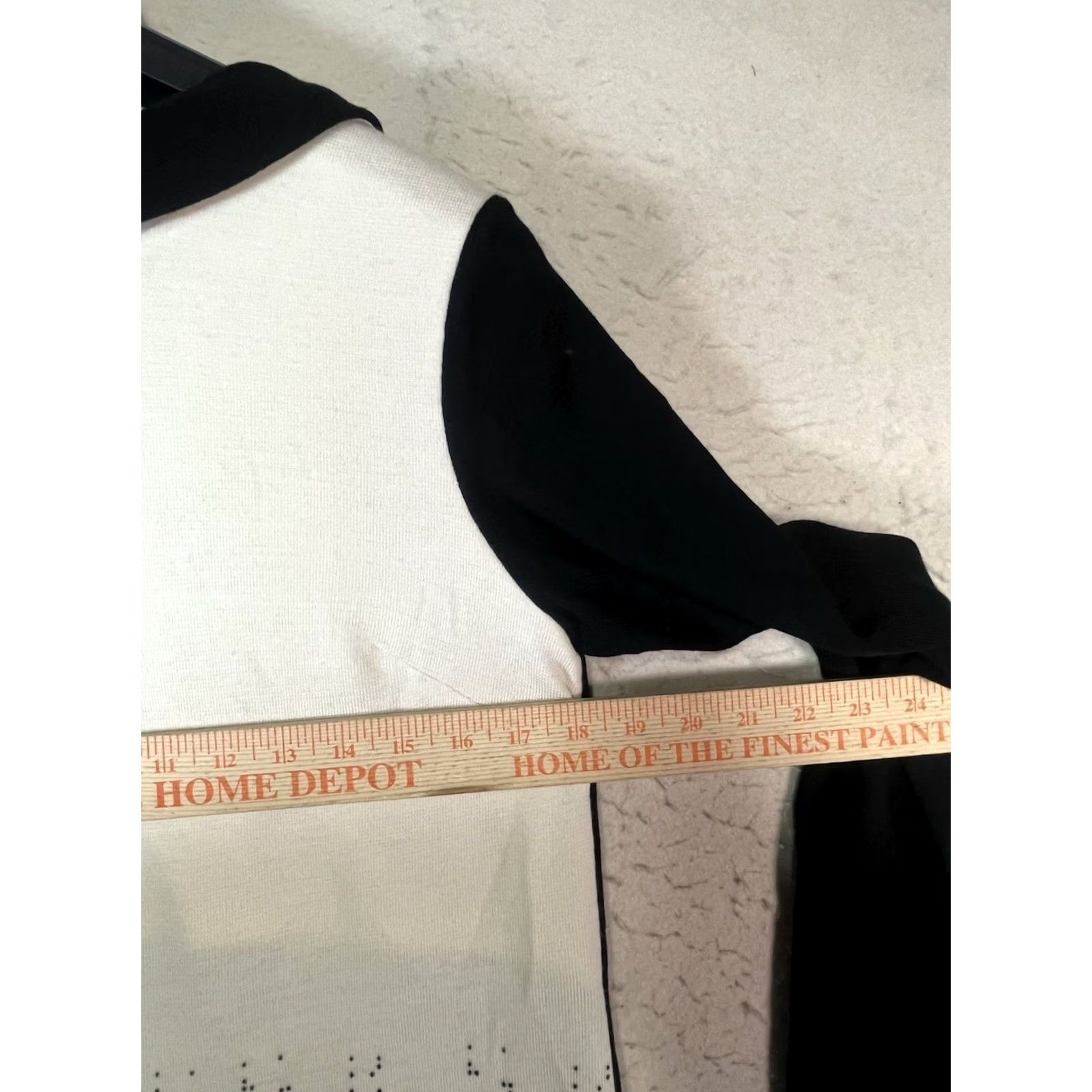 D.Exterior D.Exterior Dress Black Cream Long Sleeve Business Size M 100% Wool Italy Made Women Size M / US 6-8 / IT 42-44 - 3 Thumbnail