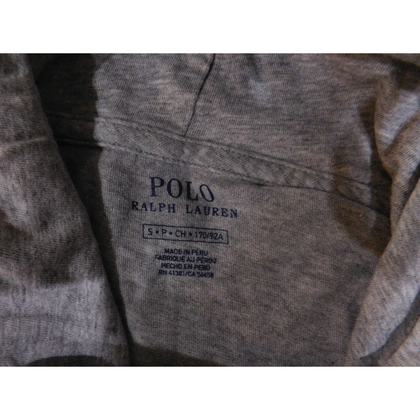 Polo Ralph Lauren Polo Ralph Lauren Hoodie Shirt Mens Small Gray Blue Graphic Long Sleeve Pullover Size US S / EU 44-46 / 1 - 7 Thumbnail