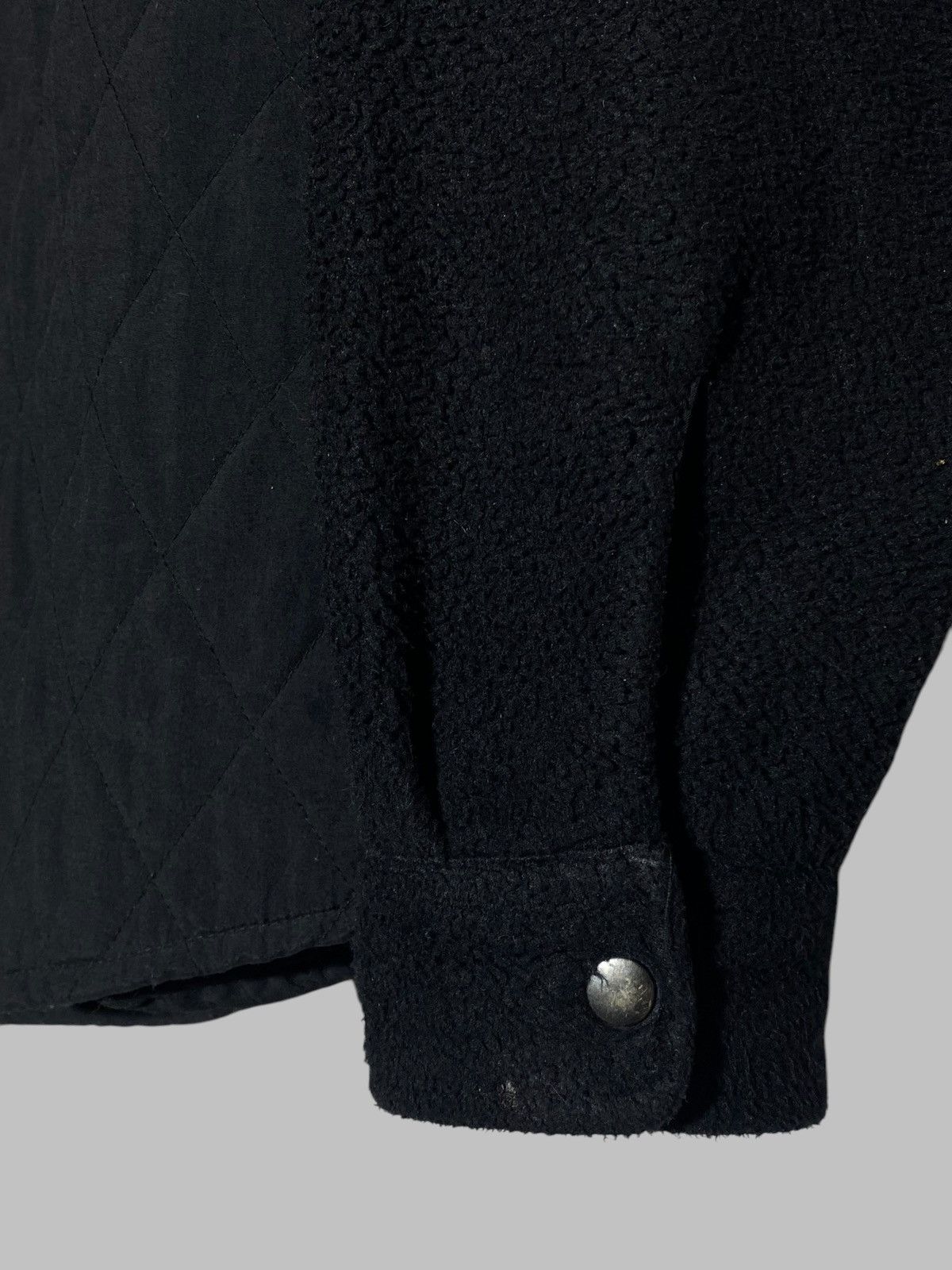 Supreme Supreme Hooded Fleece Nylon Shirt Jacket Black Size US M / EU 48-50 / 2 - 9 Thumbnail