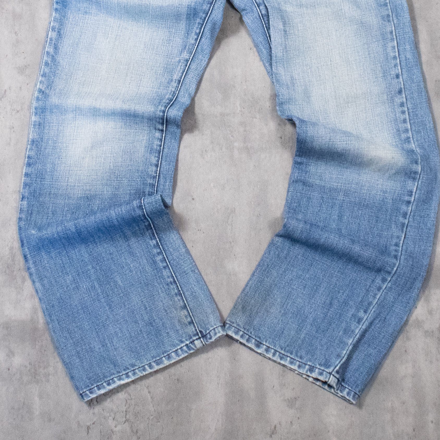 Vintage Y2K 2000's Circa Baggy Relax Crazy Midwash Denim Pant's Size US 32 / EU 48 - 4 Thumbnail