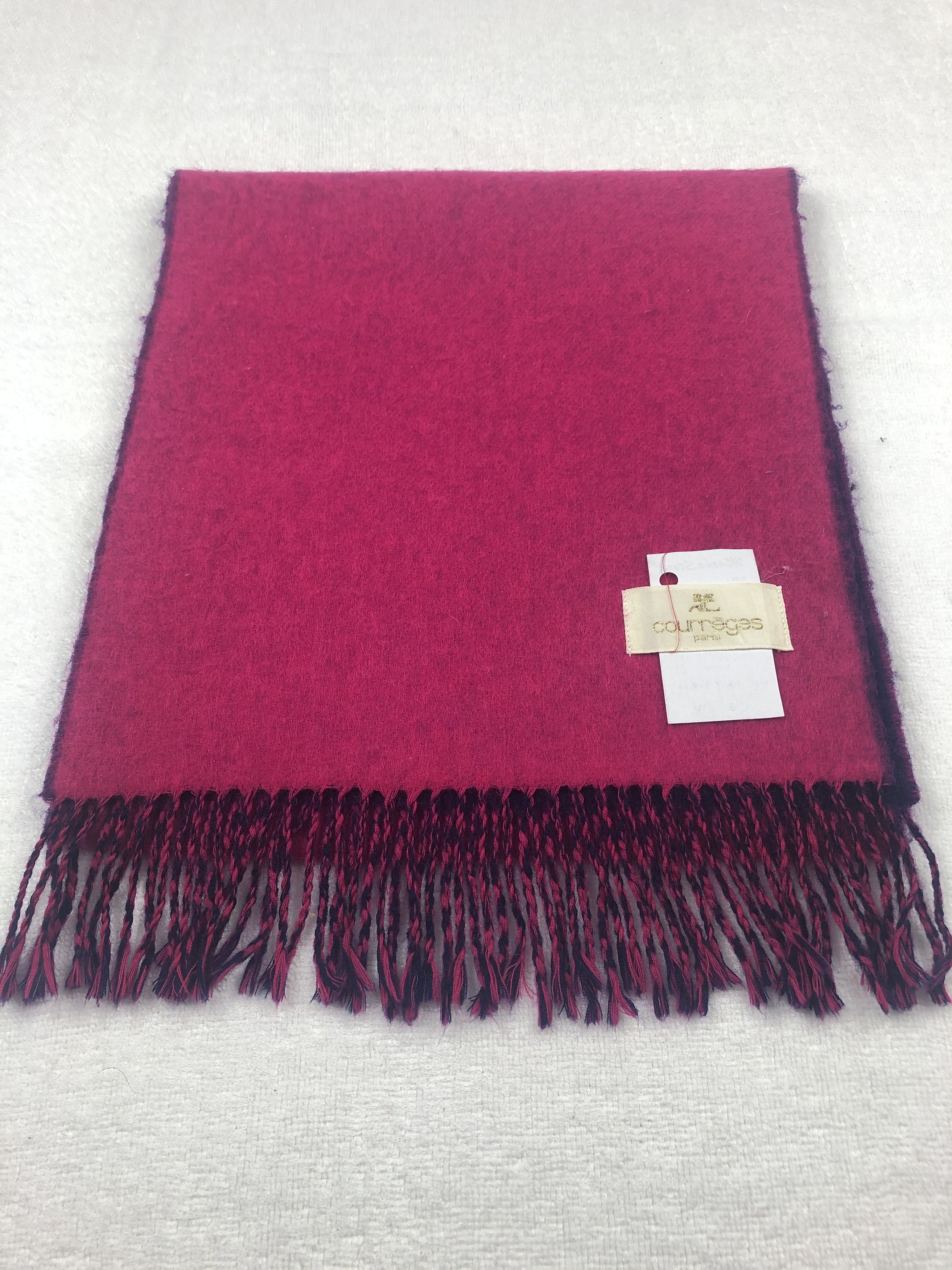 Courreges Courreges Wool Scarf / Muffler / Neckwear Size ONE SIZE - 4 Thumbnail