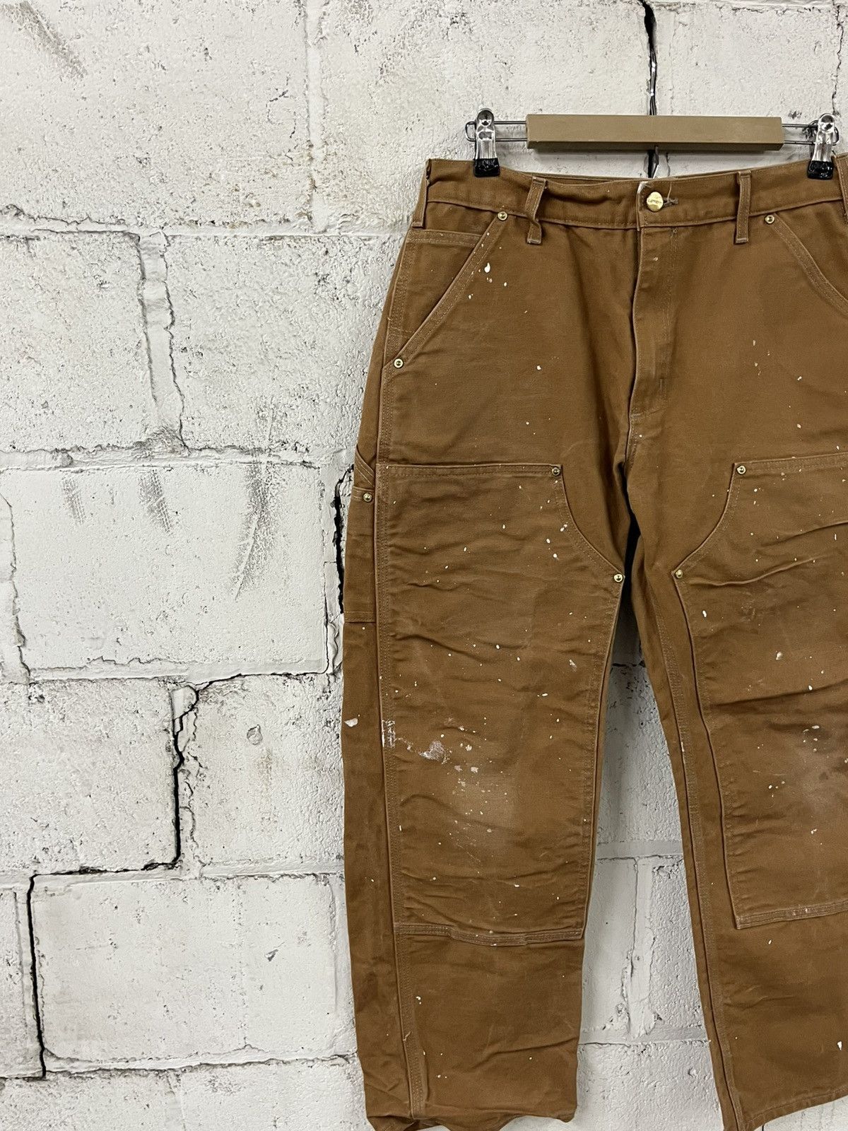 Carhartt Carhartt double knees vintage painter pants faded thrashed Size US 30 / EU 46 - 2 Thumbnail