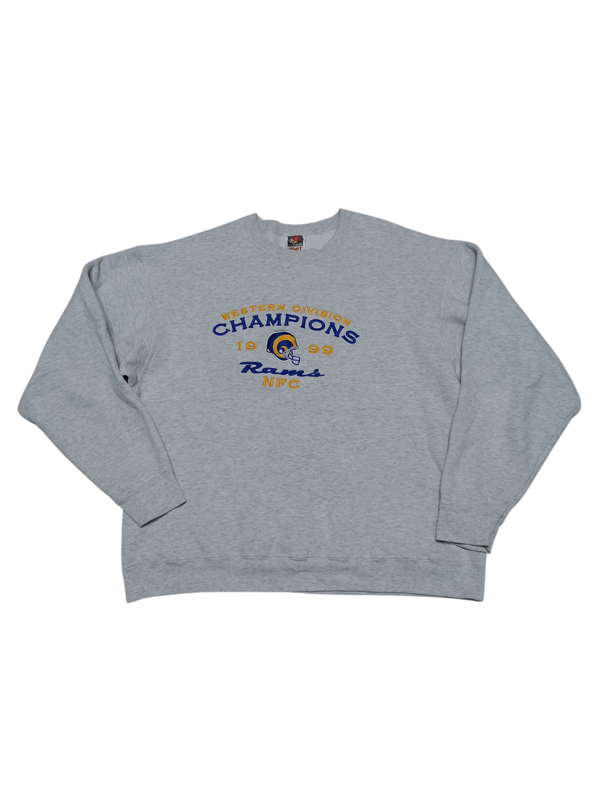 Fruit Of The Loom LA RAMS CHAMPIONS 1999 VINTAGE NFL FOTL SWEATSHIRT Size US L / EU 52-54 / 3 - 1 Thumbnail