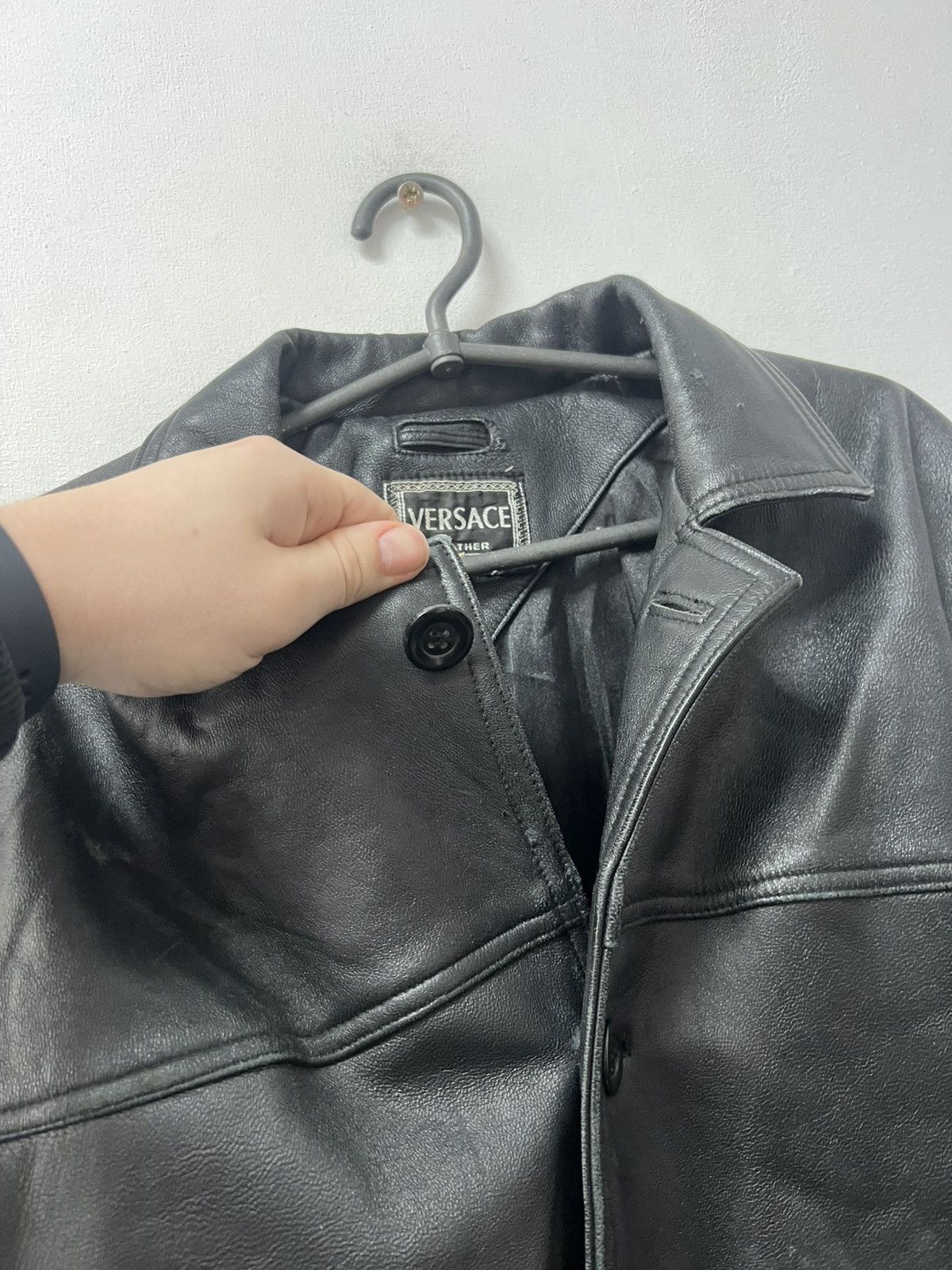 Versace Vintage Versace Leather Jacket size S Mens Luxury Size US S / EU 44-46 / 1 - 6 Thumbnail